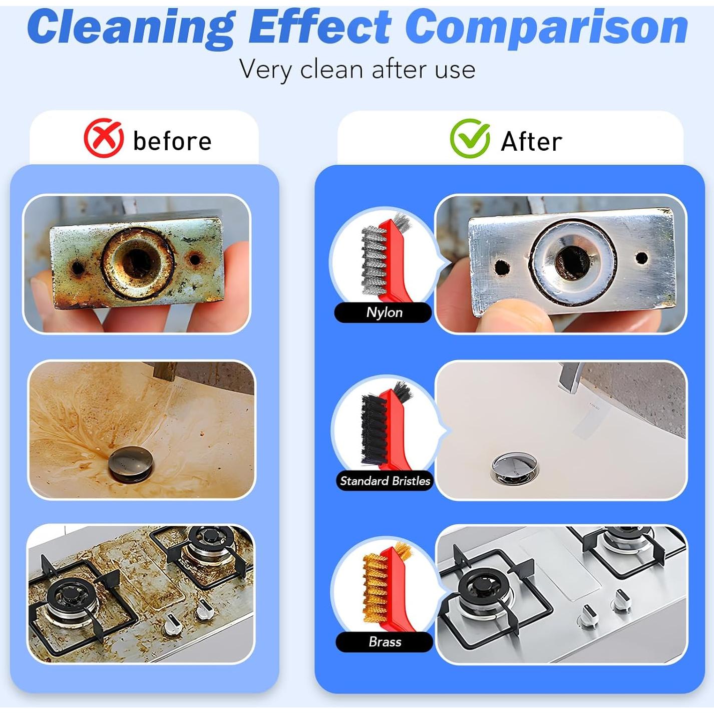 Juego de Cepillos de Alambre TOSEERY 6 Piezas para Limpieza