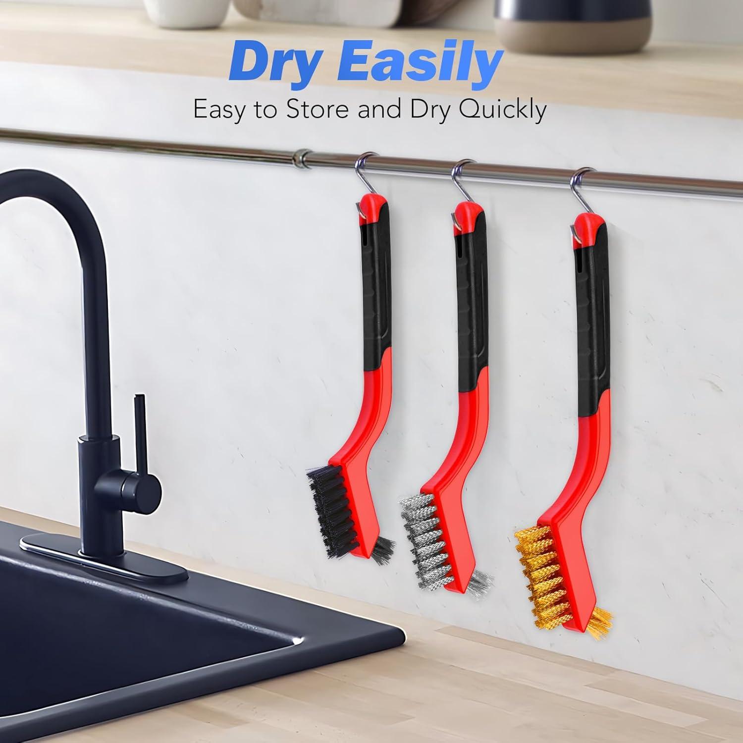 Juego de Cepillos de Alambre TOSEERY 6 Piezas para Limpieza