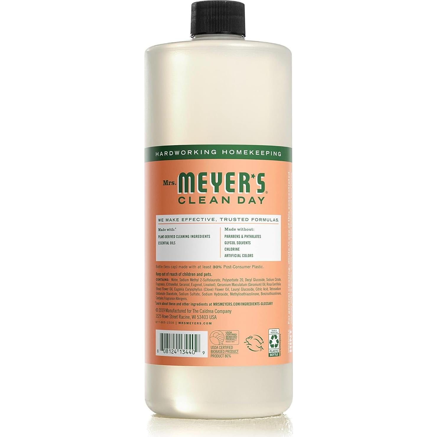 Limpiador Multi-Superficie Concentrado Mrs. Meyer's Geranio 946 ml