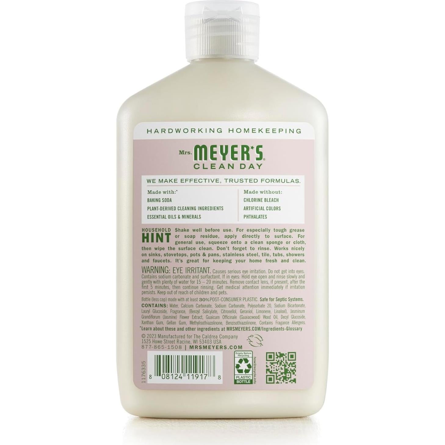 Limpiador Cremoso Bicarbonato de Sodio Mrs. Meyer's 473 ml