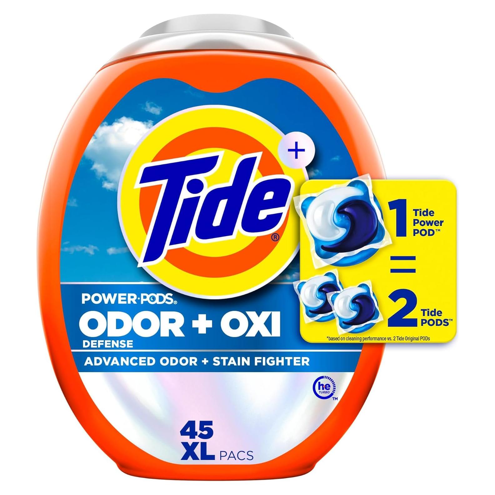 Detergente para Ropa Tide PODS 3 en 1 - 45 Paquetes - Olores