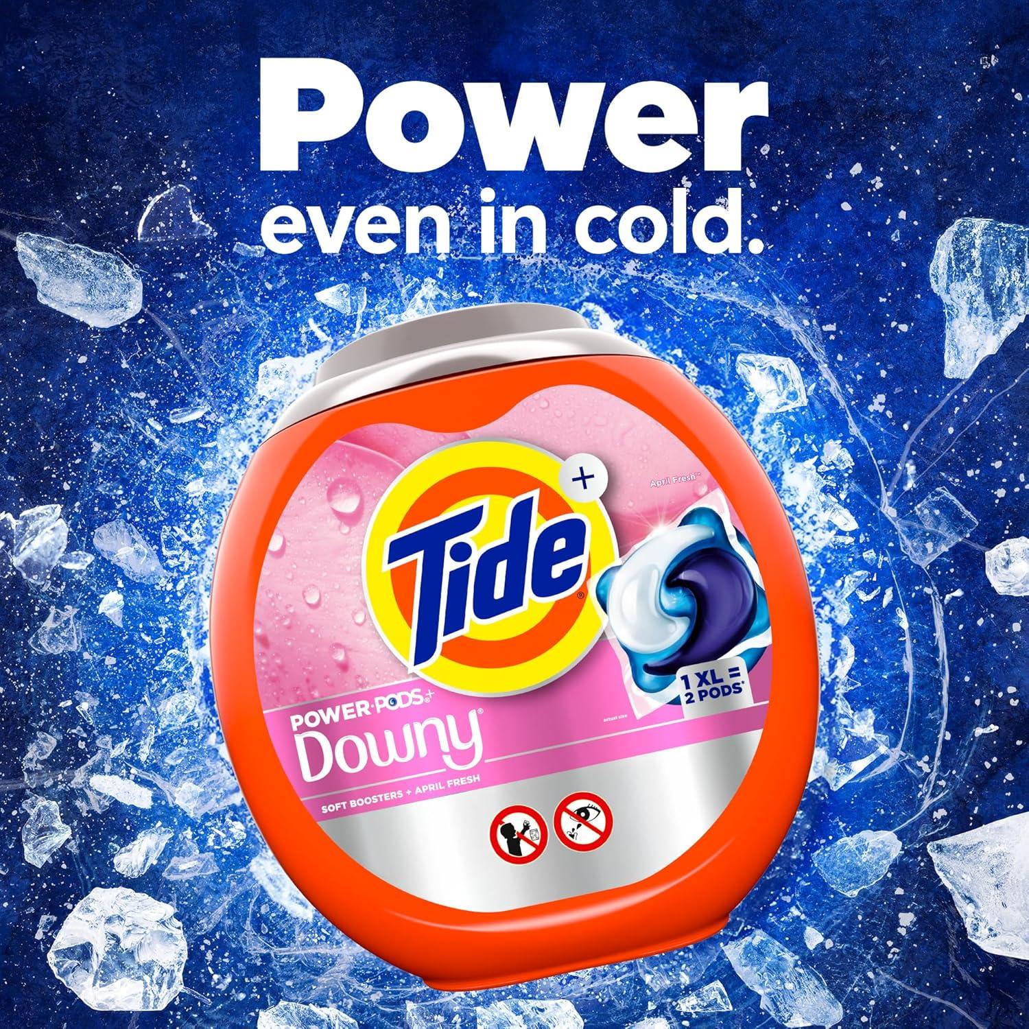 Detergente para Ropa Tide Power PODs 2-en-1 con Downy 45 Unidades