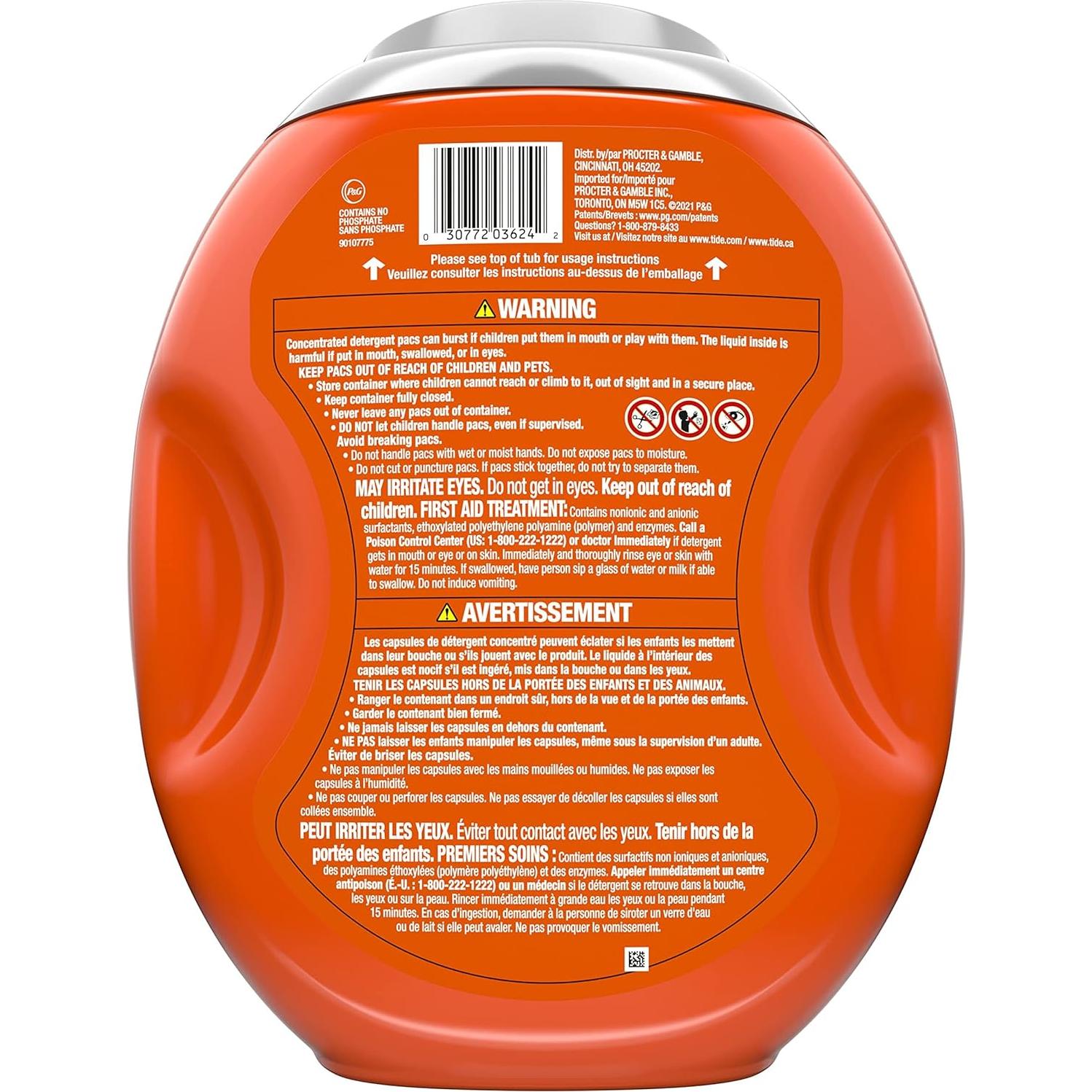 Tide PODS Plus Downy 85 unidades Detergente Líquido Ropa