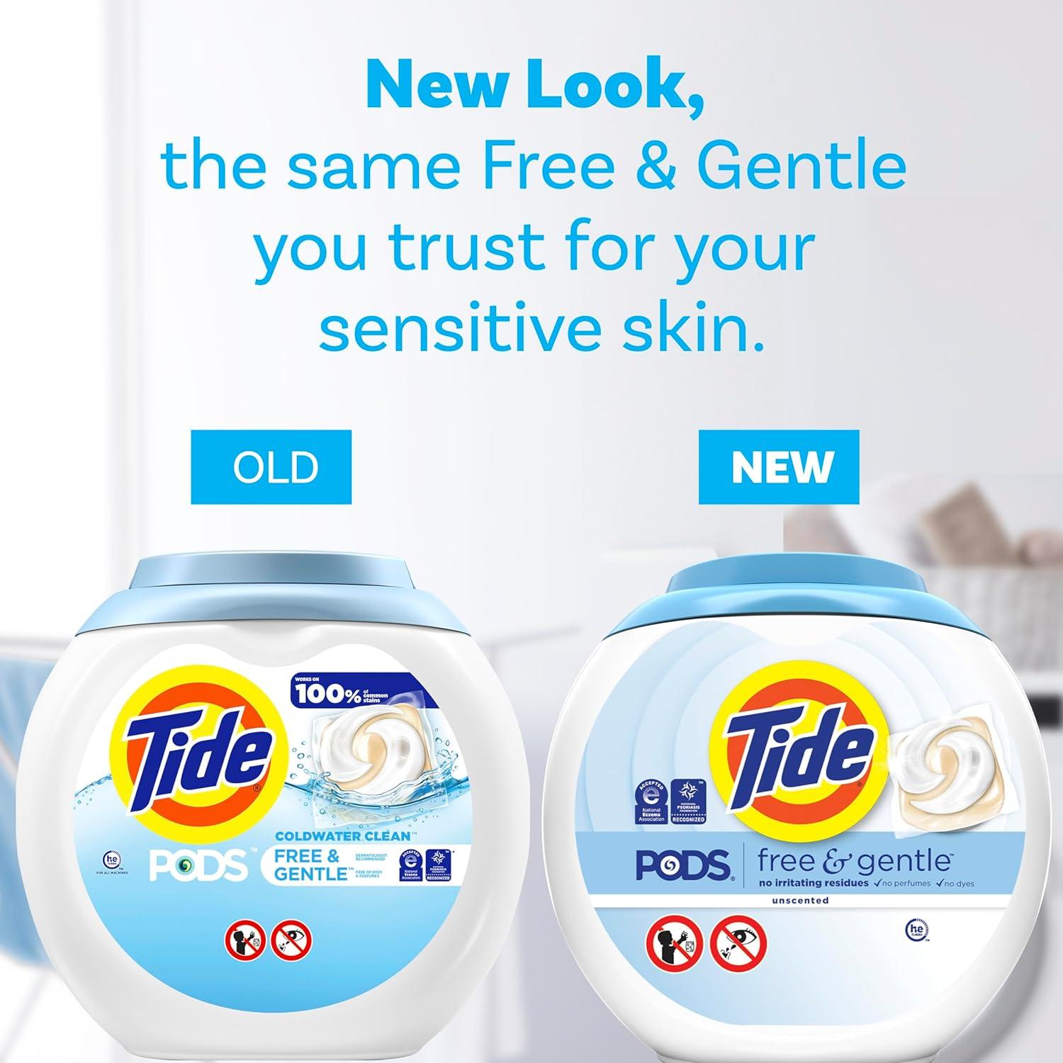 Tide PODS Libre y Suave Detergente para Ropa 102 Unidades