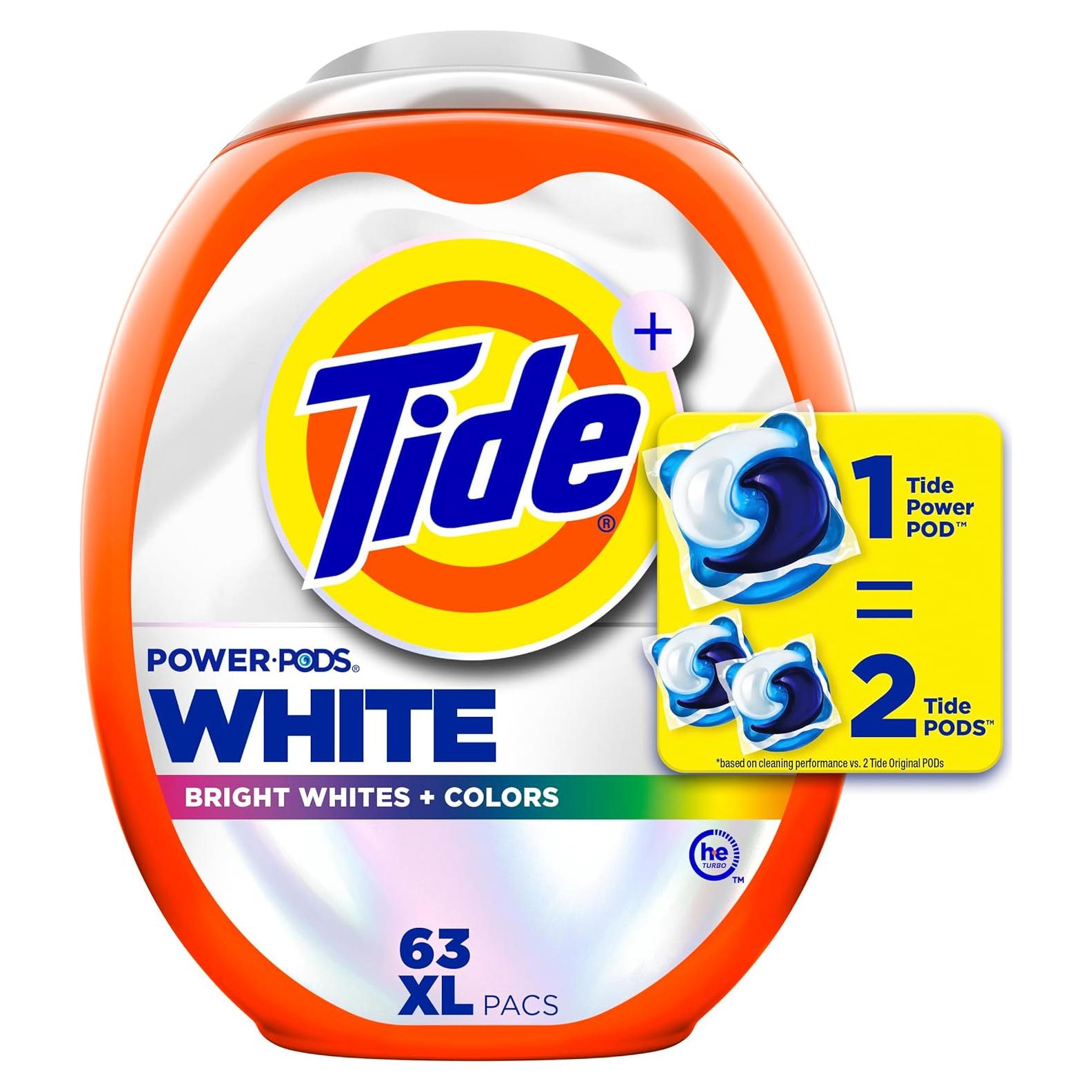 Detergente para Ropa Tide Power PODS Plus Ultra OXI 63 Unidades