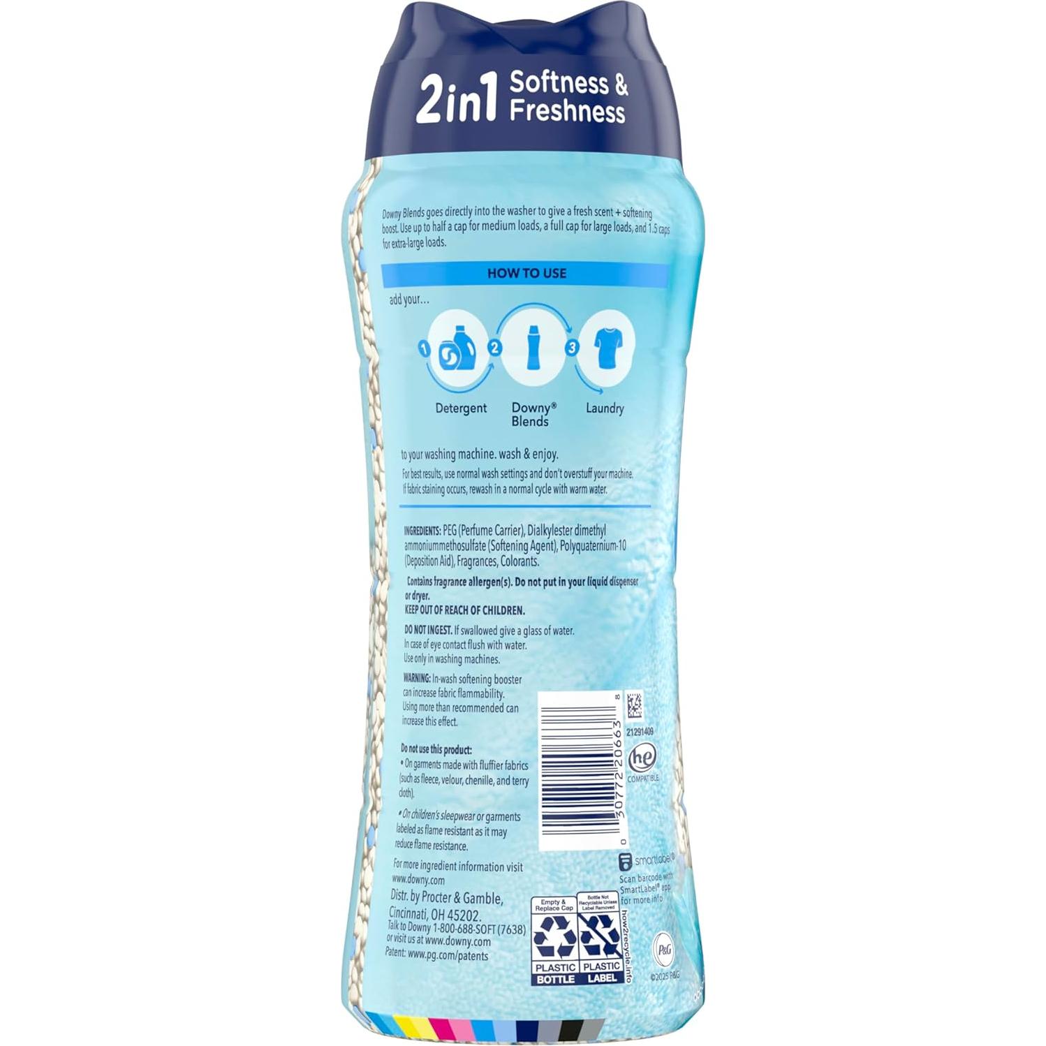 Perlas Aumentadoras de Fragancia Downy Blends 694 g Lluvia de Pradera