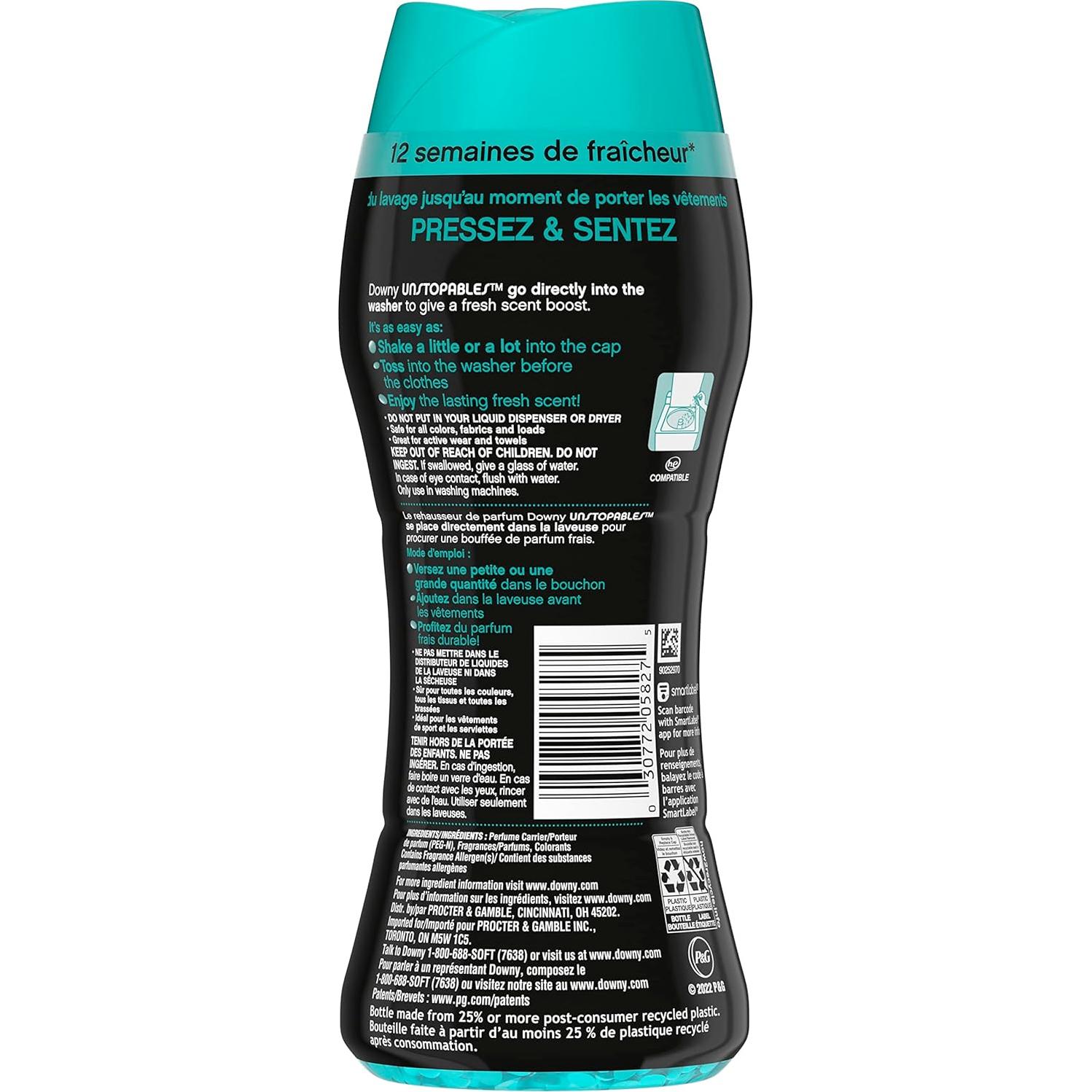 Aumentador de Fragancia Downy Unstopables Perlas Frescas 166.5g