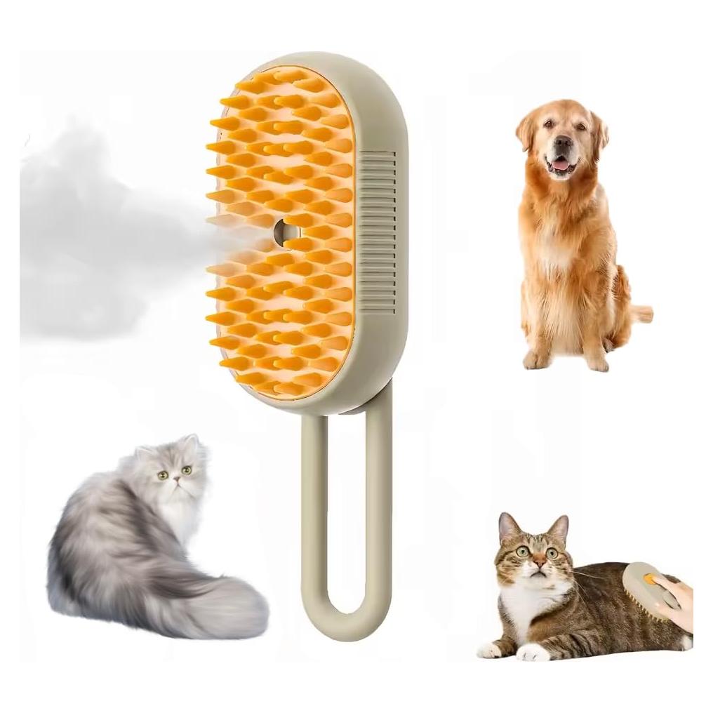 Cepillo de Vapor 4-en-1 Baishun para Gatos y Perros