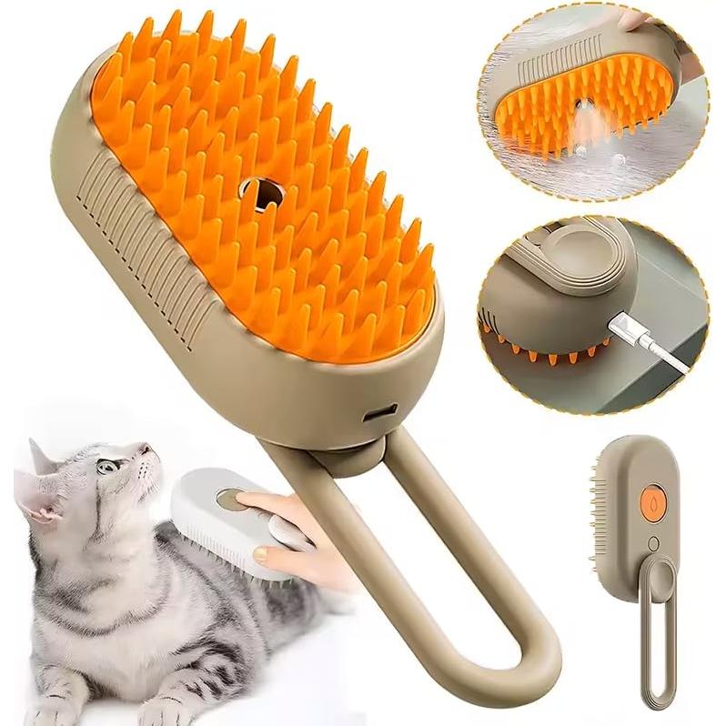 Cepillo de Vapor 4-en-1 Baishun para Gatos y Perros