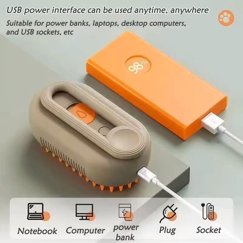 Cepillo de Vapor 4-en-1 Baishun para Gatos y Perros