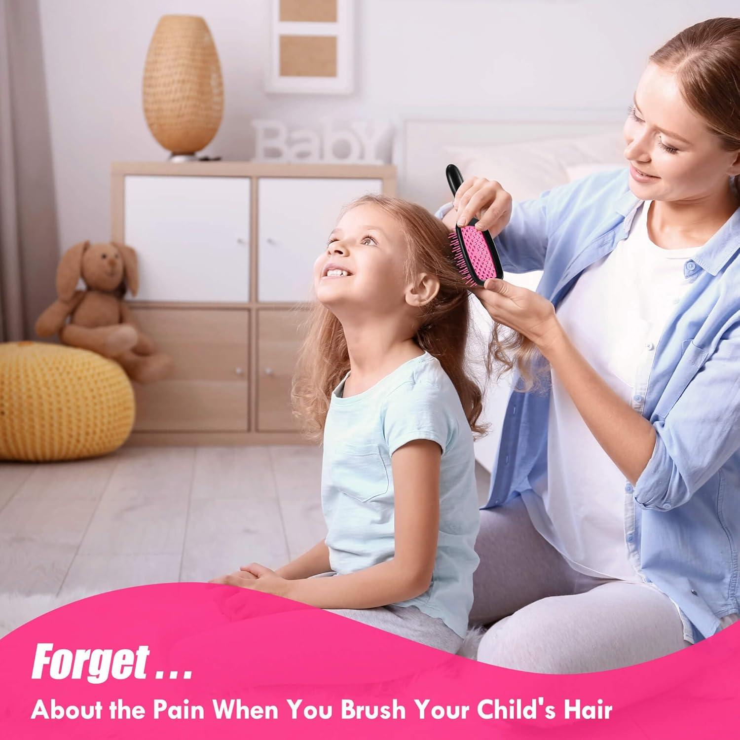 Paquete de 4 Cepillos Desenredantes Aussumy - Colores Mixtos