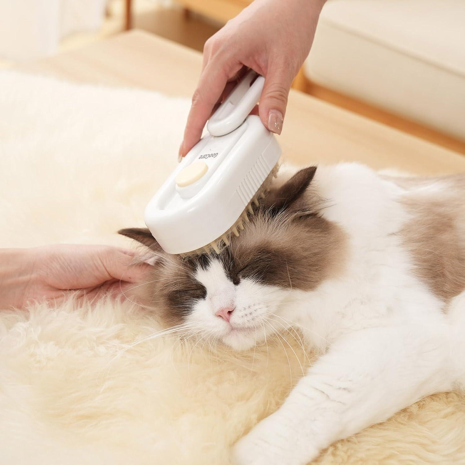 Cepillo de Spray Suave GooCare para Gatos y Perros 3 en 1