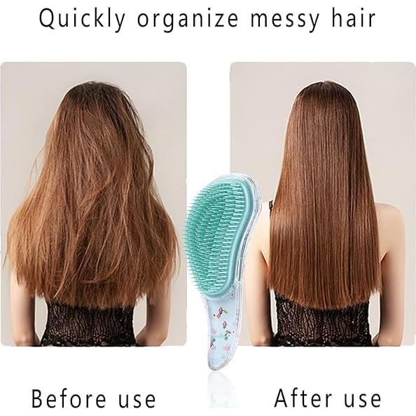 Cepillo Desenredante Unicornio Virano - Cabello Rizado y Lacio