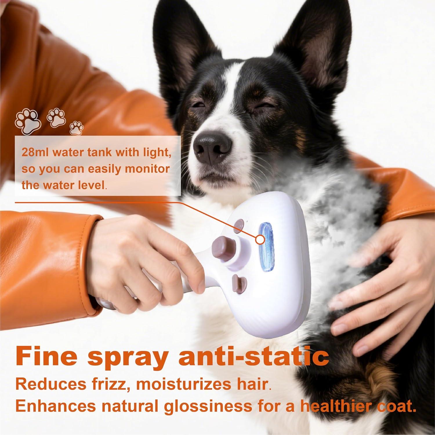 Cepillo de Vapor BKUSX para Mascotas 5 en 1 - Aseo y Remoción de Pelo