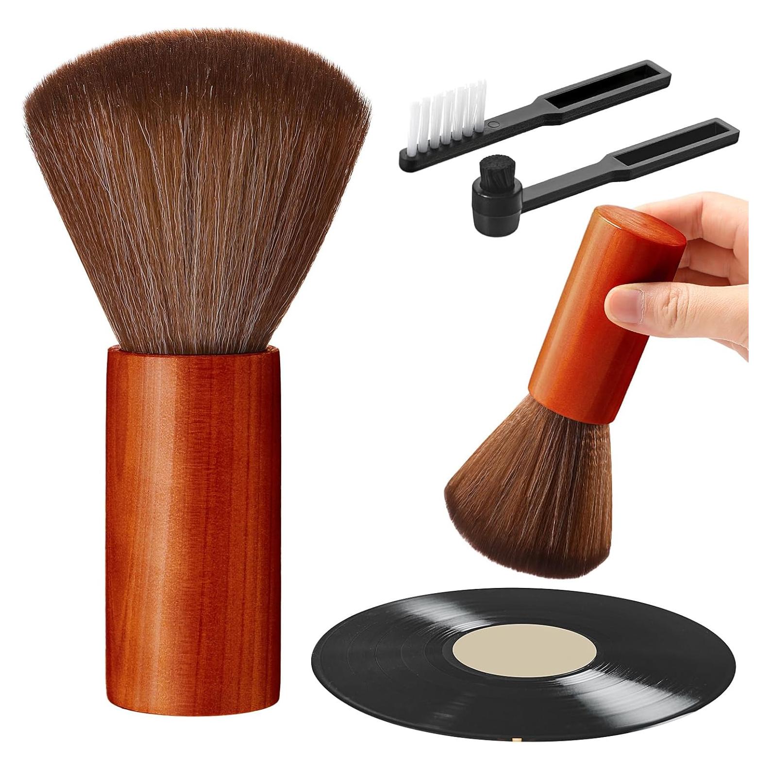 Kit de 3 Cepillos de Limpieza de Discos de Vinilo Ziliny