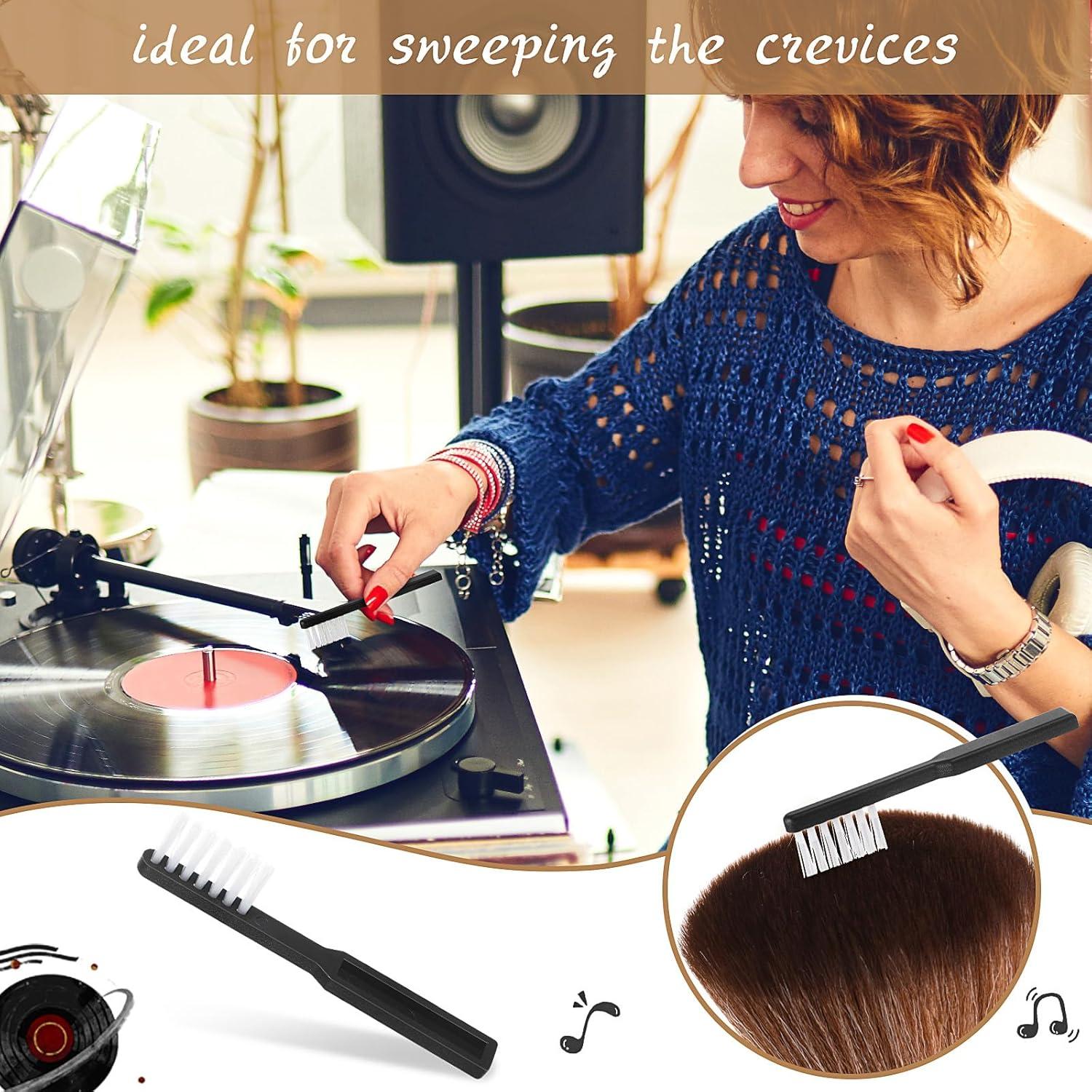 Kit de 3 Cepillos de Limpieza de Discos de Vinilo Ziliny