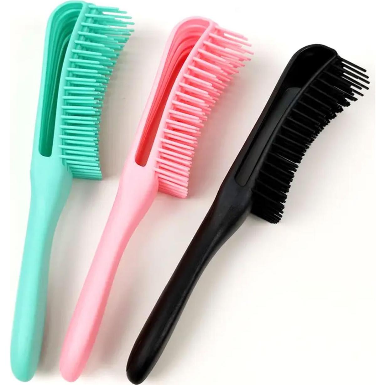 Cepillo Desenredante Seddy para Cabello Rizado Verde 24cm