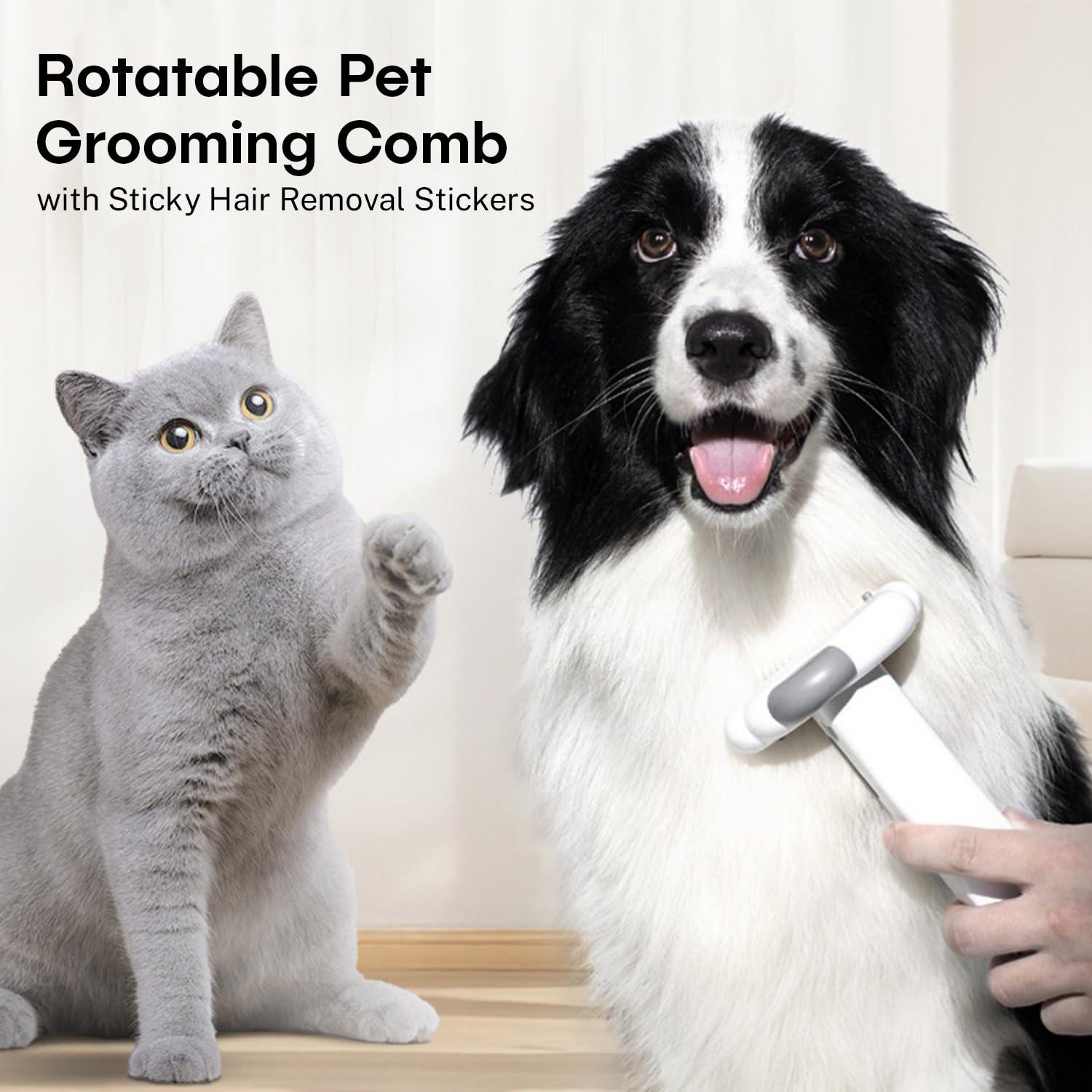 Cepillo de Aseo 3 en 1 Sinko para Gatos y Perros - Reduce Caída de Pelo