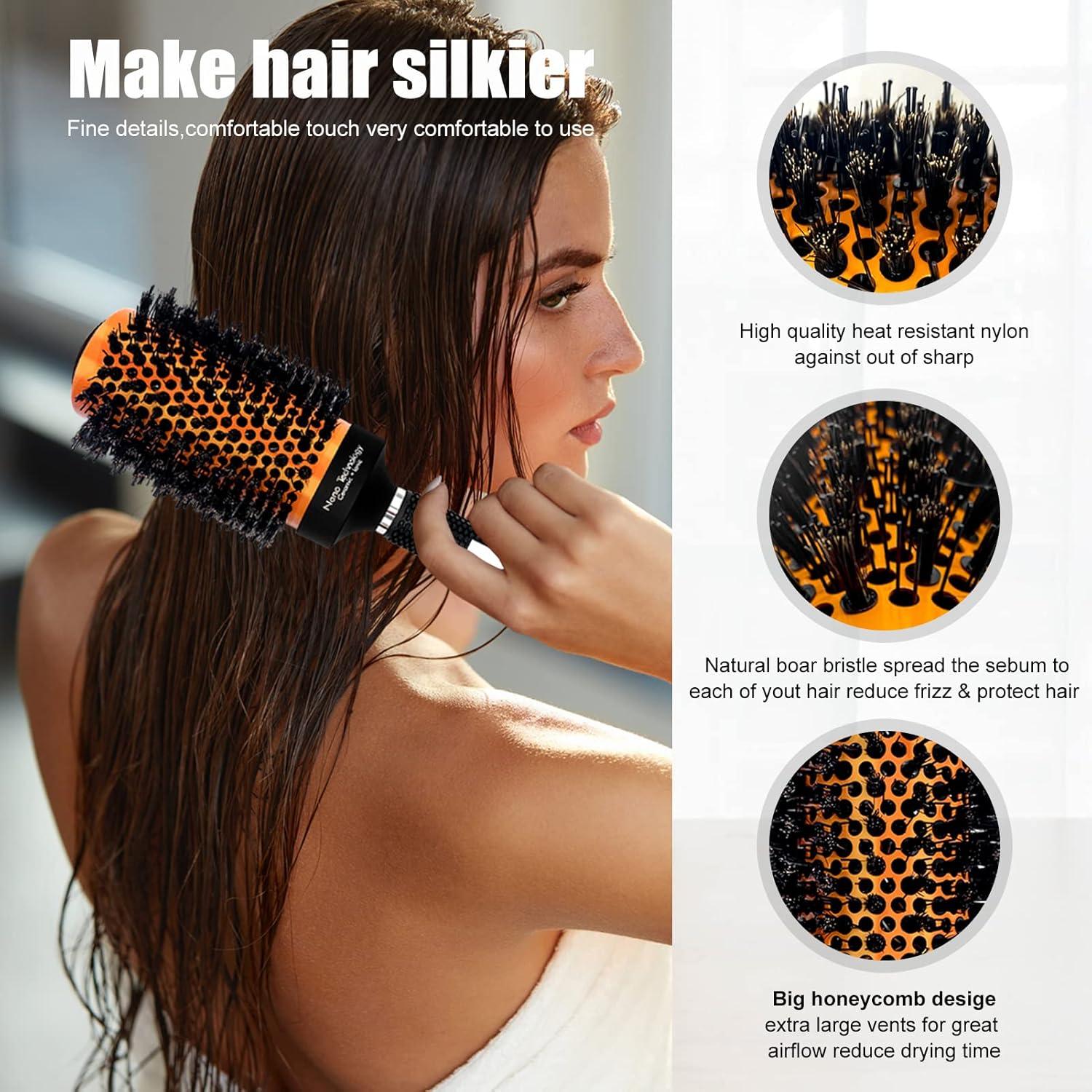 Juego de Cepillos Redondos MAXLINK con Iones Cerámicos - 5 Piezas