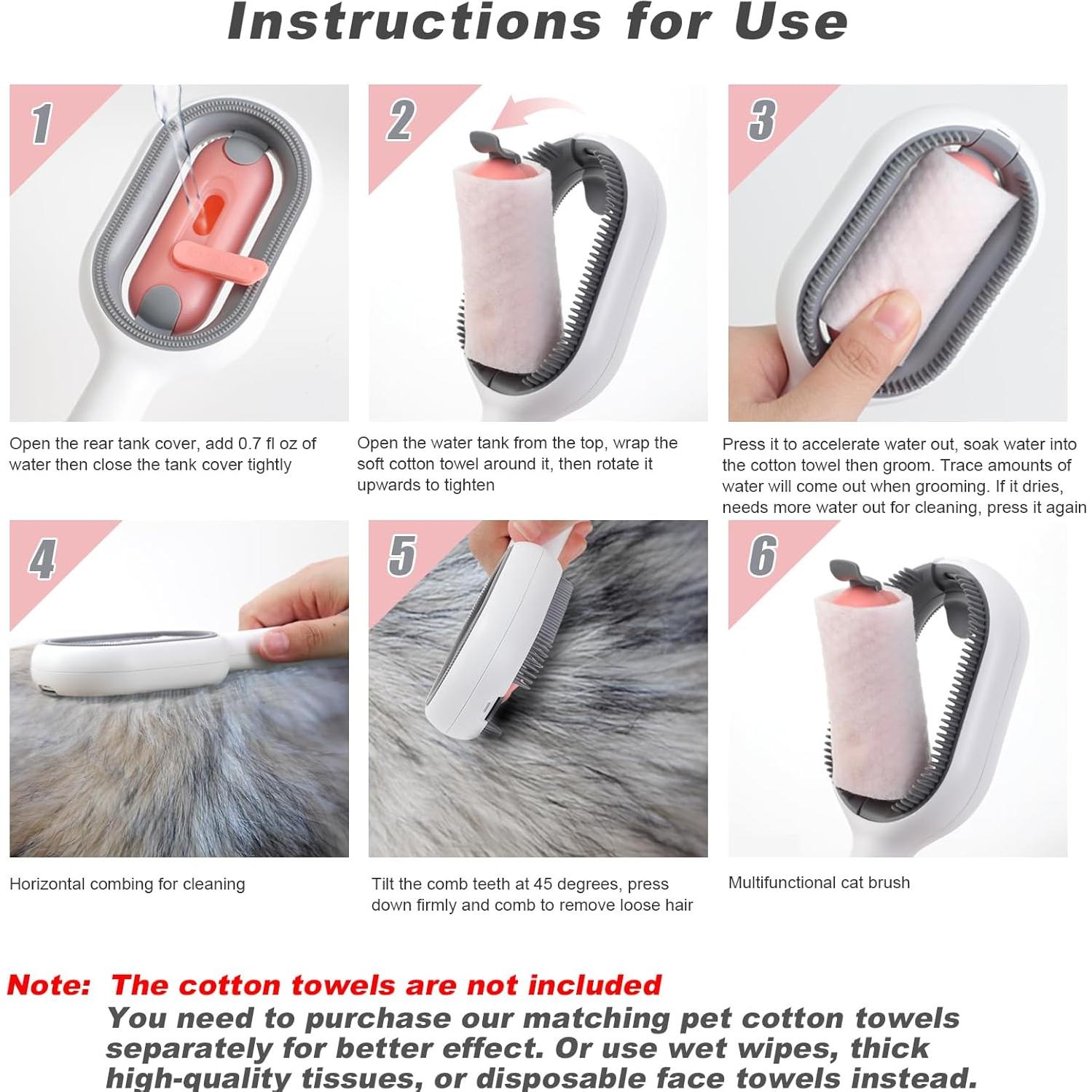 Cepillo de Agua 4 en 1 DUMPILL para Gatos y Perros Azul