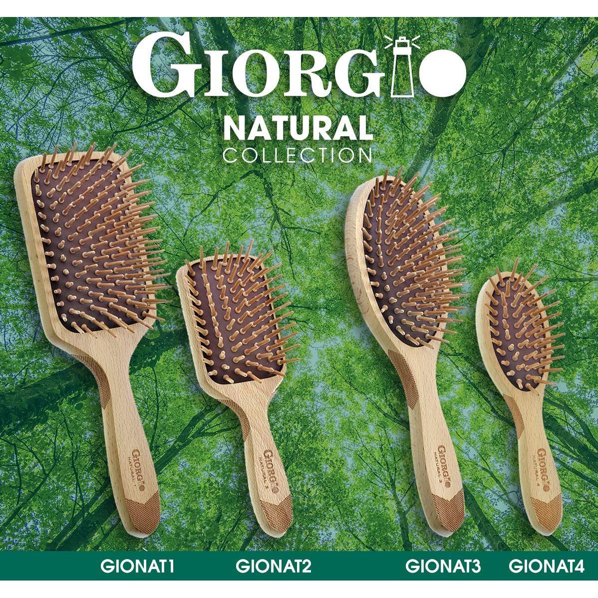 Cepillo Desenredante de Madera Ecológica Giorgio - Paquete