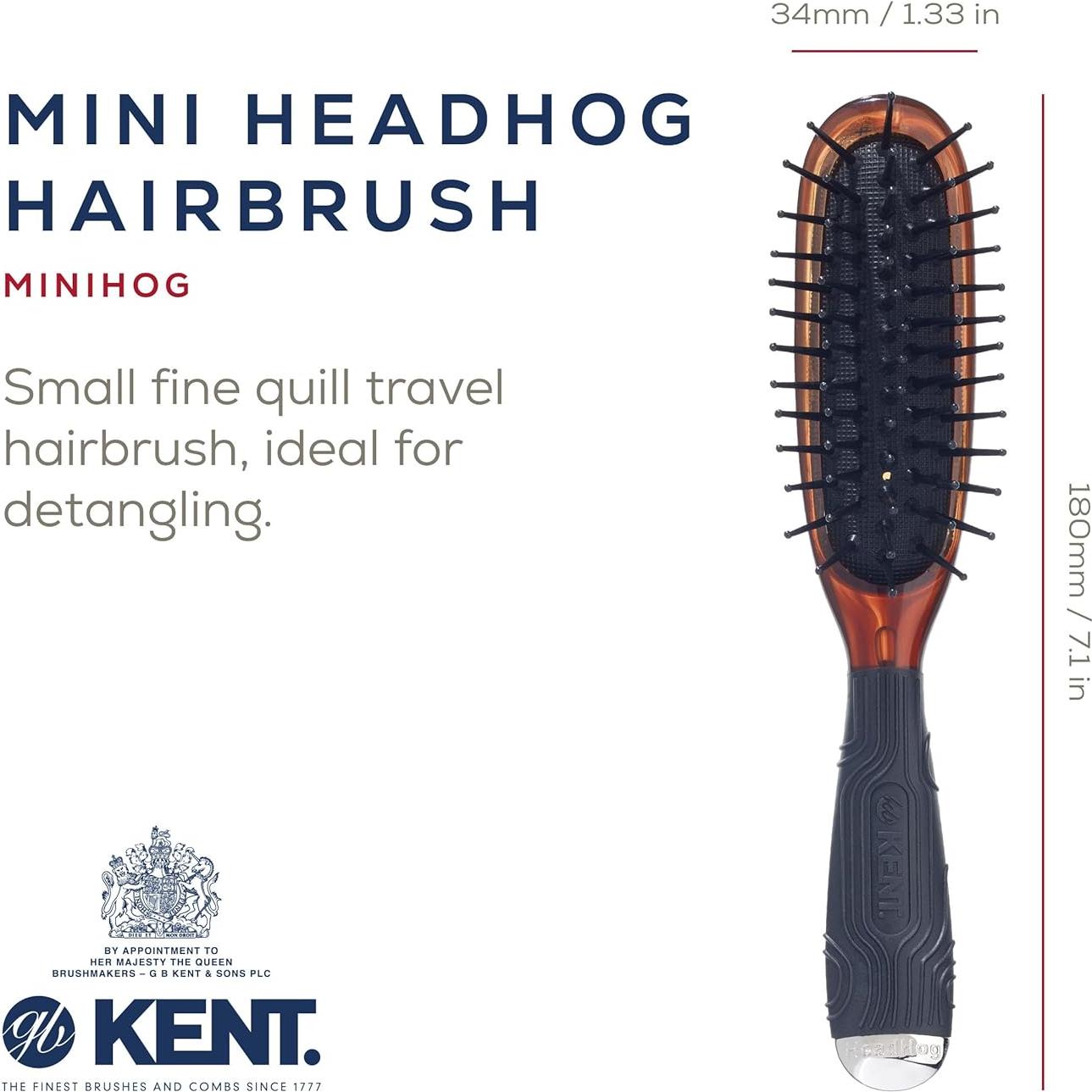 Cepillo Desenredante Kent MiniHog 17.78 cm para Viaje