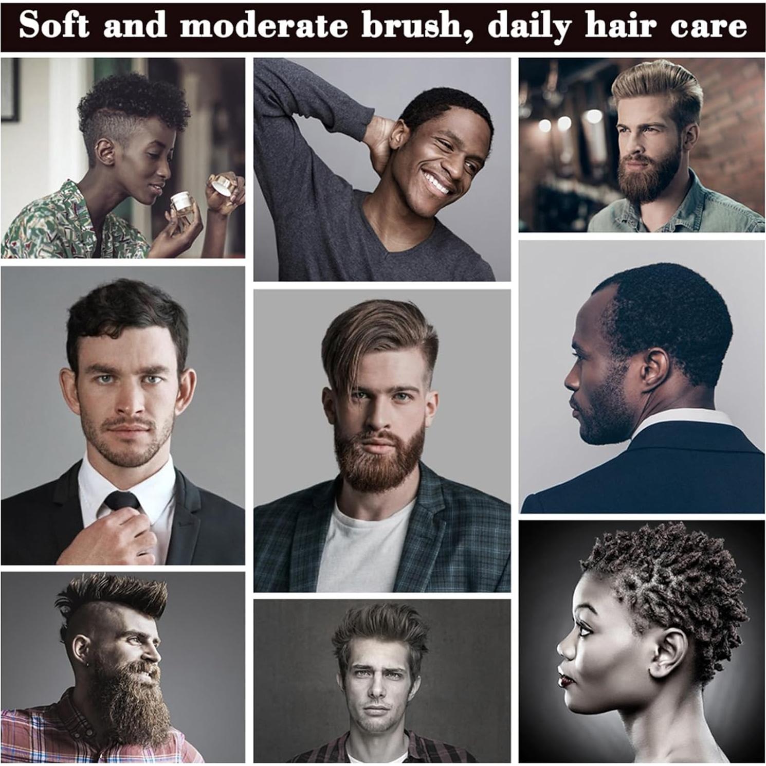 Cepillo Ondulado de Cerdas de Jabalí Moncer 24x5.7cm