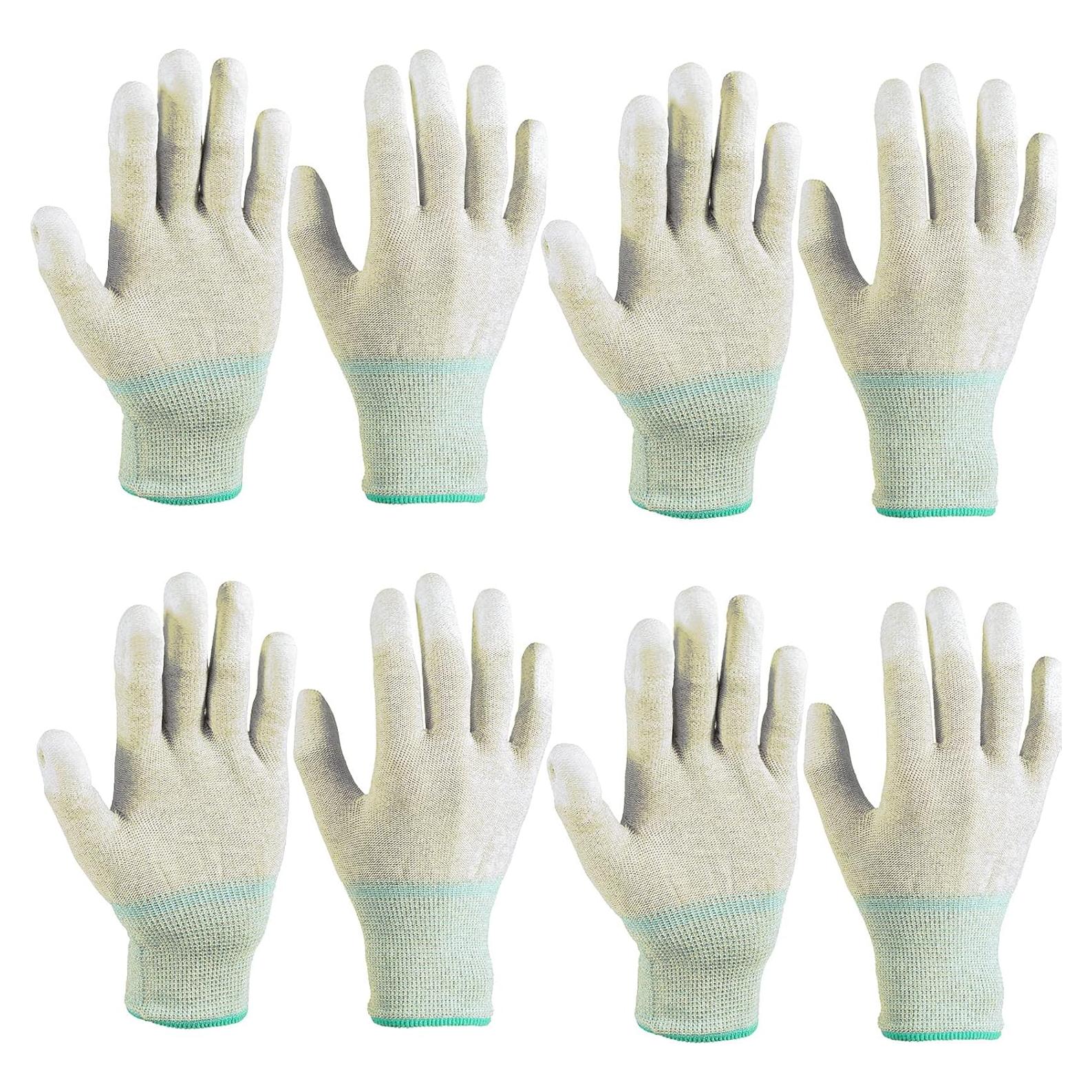 Guantes ESD Antiestáticos Geyoga - 4 Pares Medianos para PC