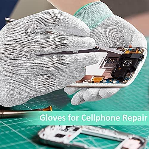 Guantes ESD Antiestáticos Geyoga - 4 Pares Medianos para PC