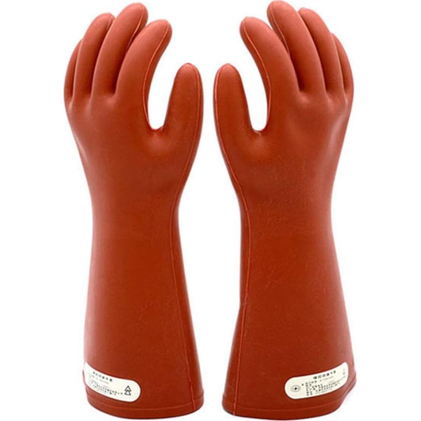 Guantes de goma aislantes eléctricos ShuangAn 12KV 36.8cm