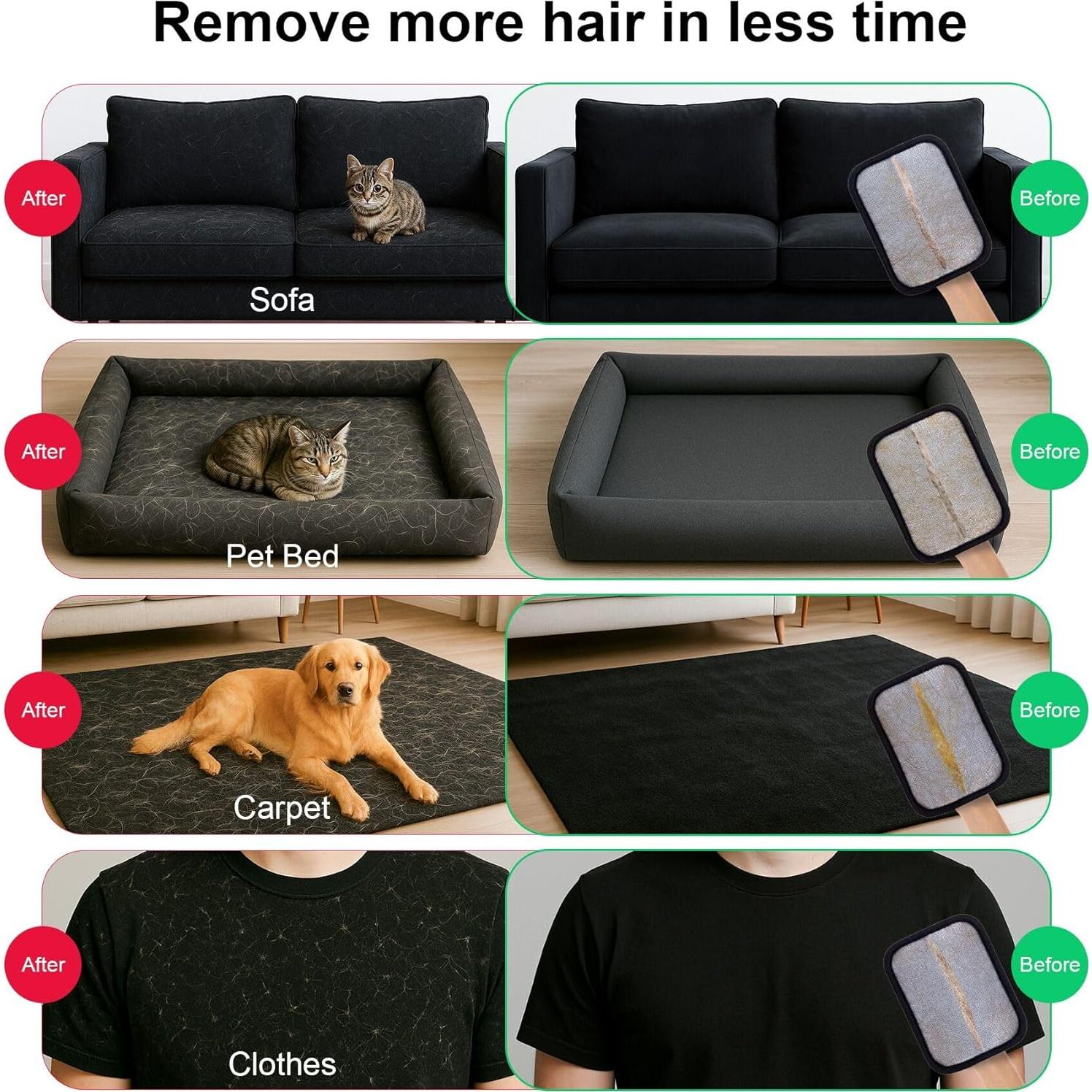 Guantes Electrostáticos AOJEE para Eliminación de Pelo de Mascota 17x13cm