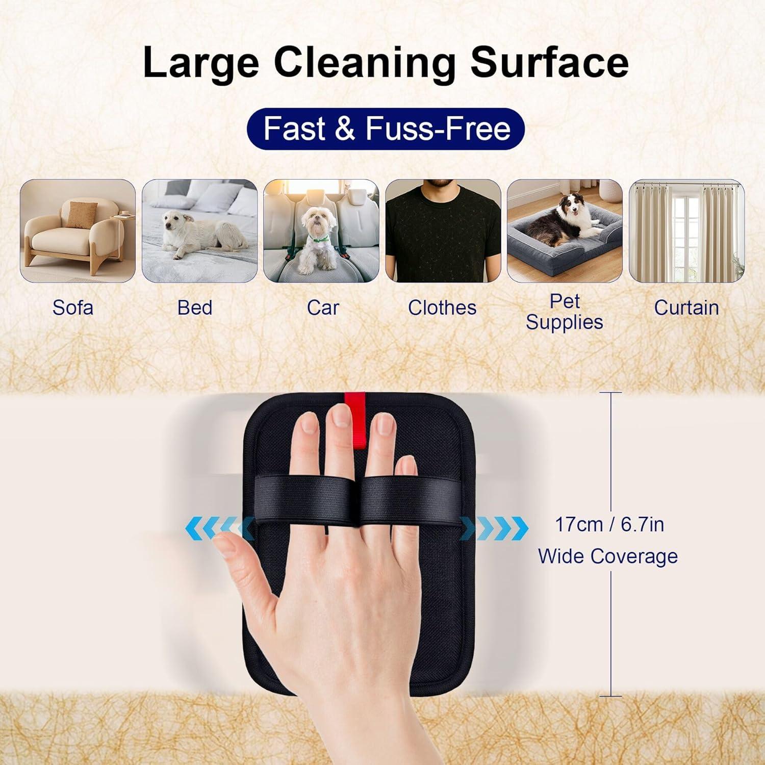 Guantes Electrostáticos AOJEE para Eliminación de Pelo de Mascota 17x13cm