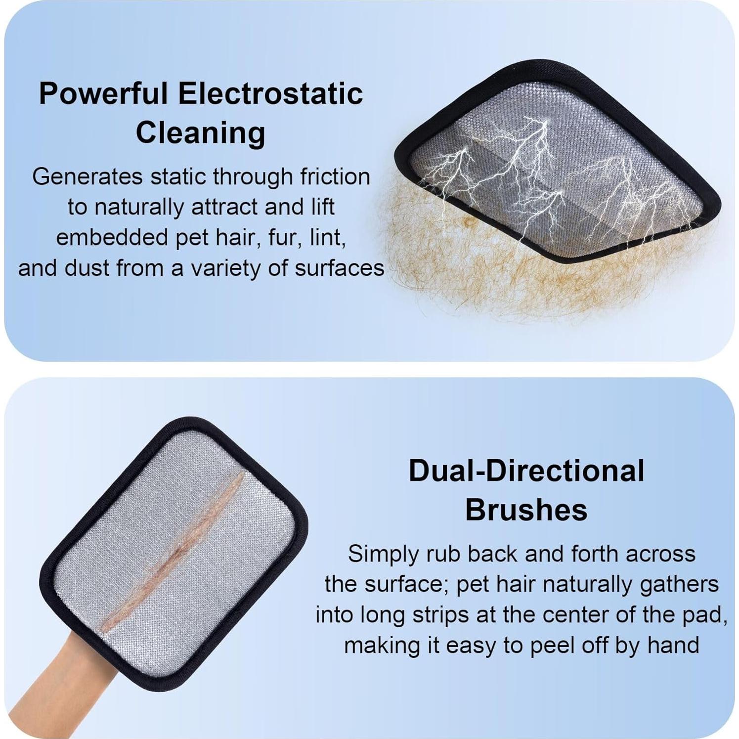 Guantes Electrostáticos AOJEE para Eliminación de Pelo de Mascota 17x13cm