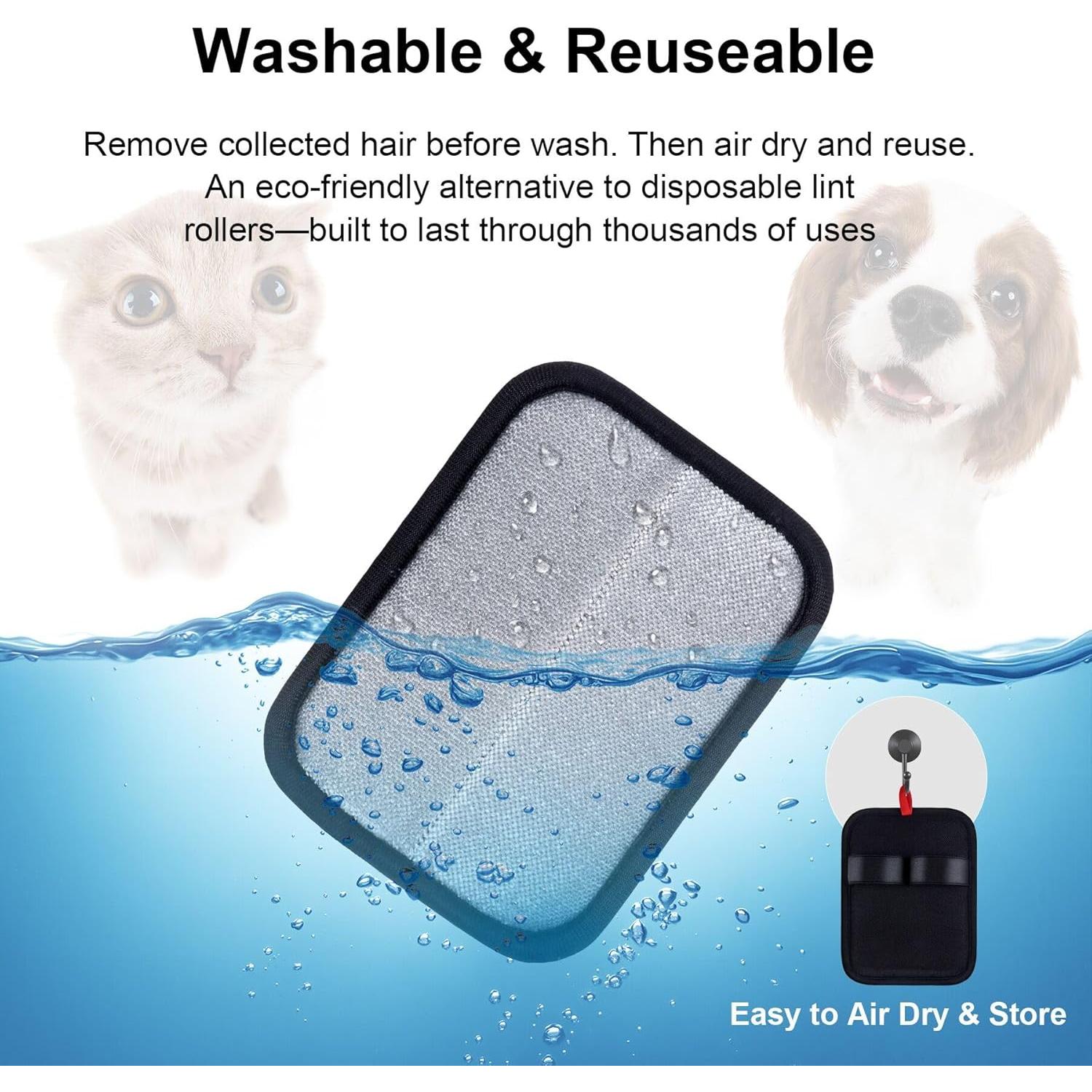 Guantes Electrostáticos AOJEE para Eliminación de Pelo de Mascota 17x13cm