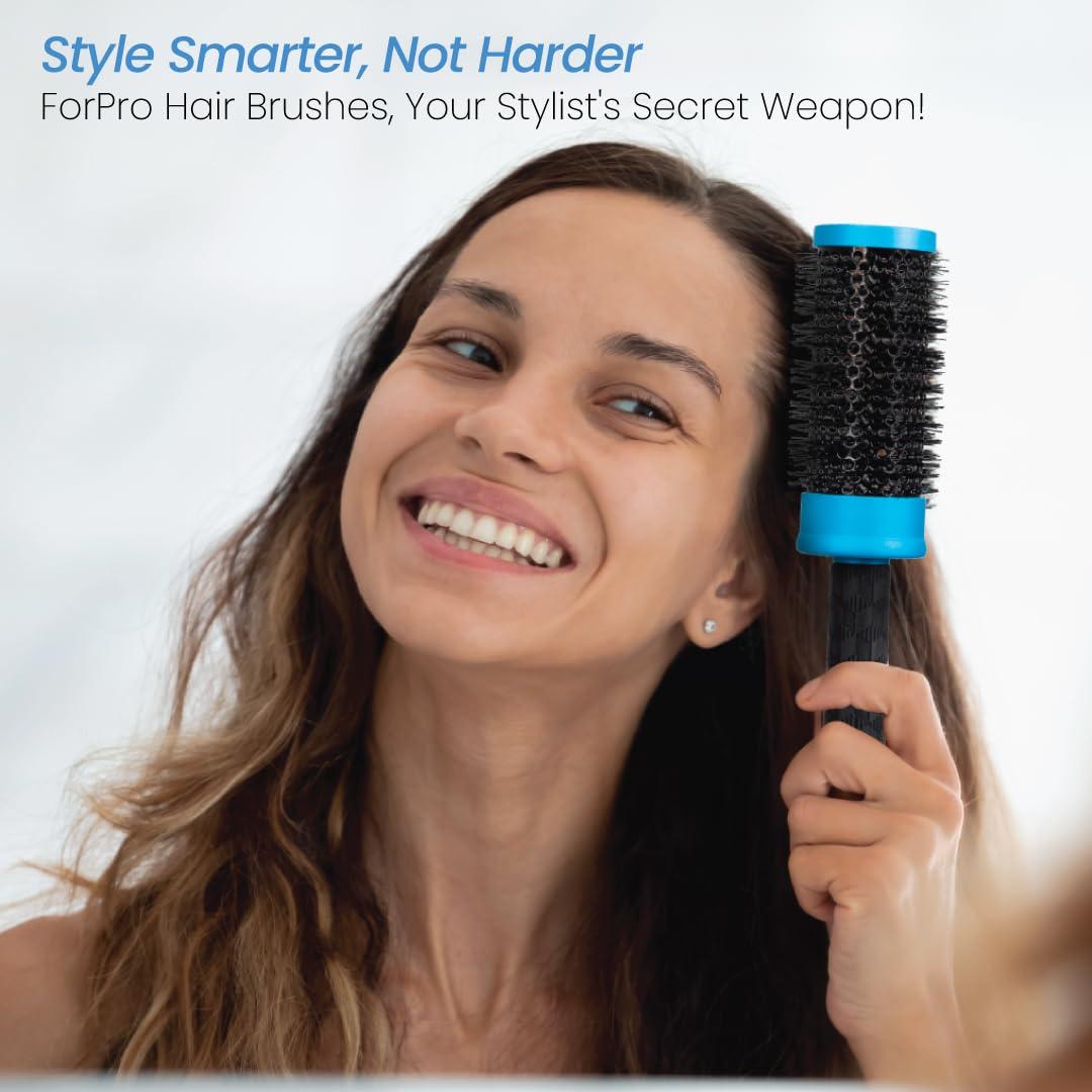 Cepillo Redondo Cerámica Nano ForPro 5.08 cm Cerdas Aniónicas