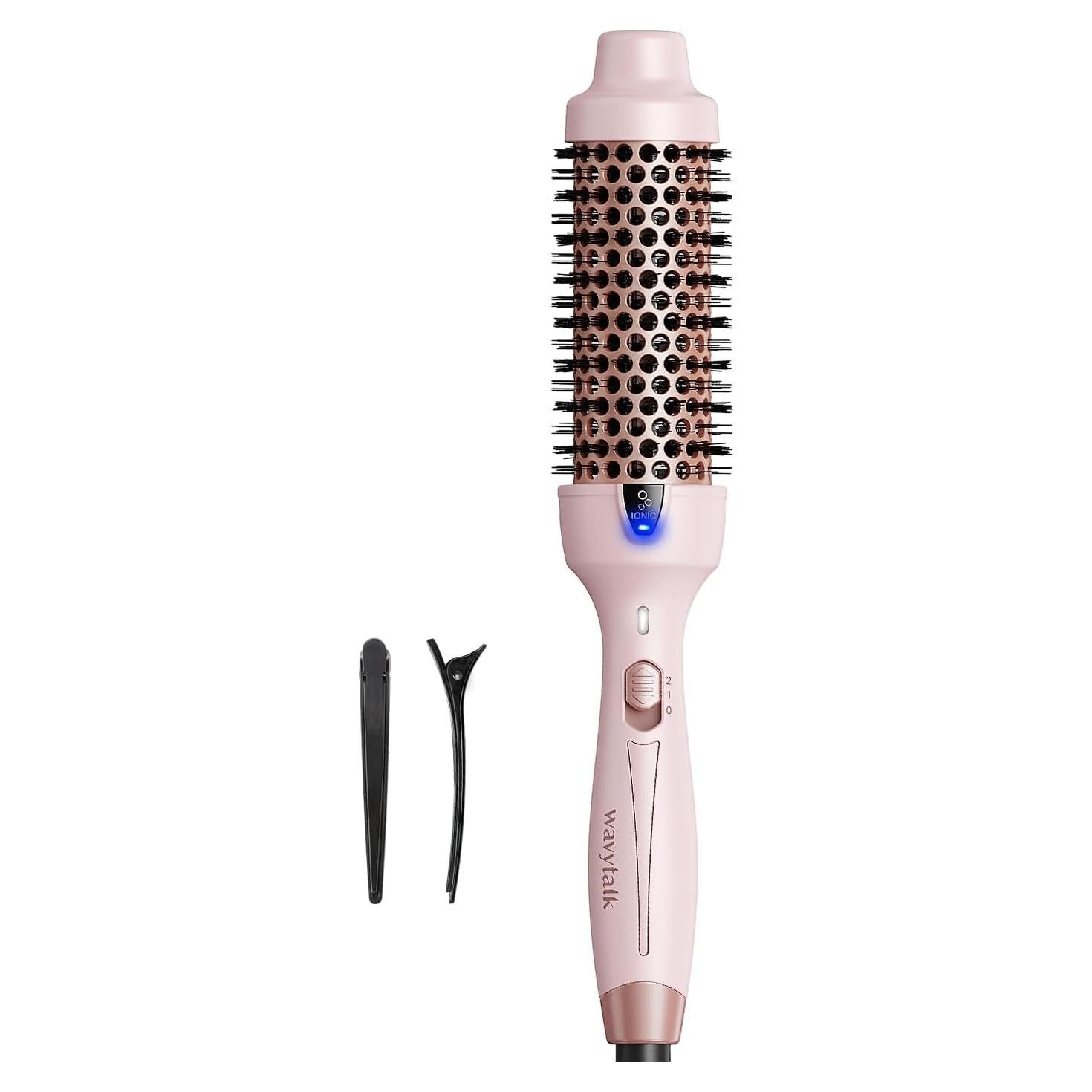 Cepillo Térmico Wavytalk 1.5" (3.81 cm) Rosa con Iones Negativos