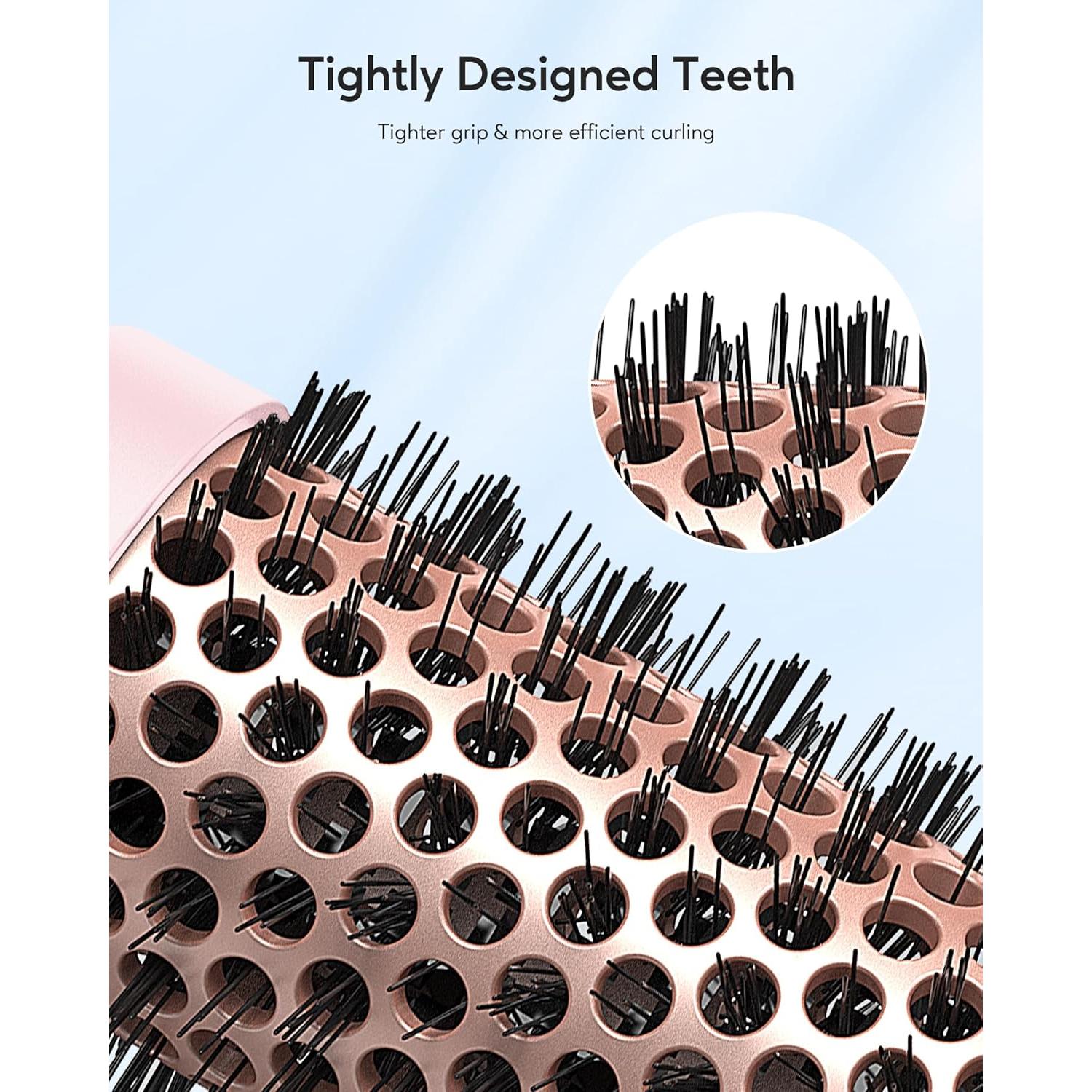 Cepillo Térmico Wavytalk 1.5" (3.81 cm) Rosa con Iones Negativos