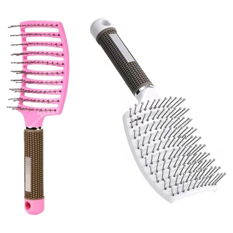 Cepillo de Pelo Curvado AISIBO 26cm Anti Frizz 2PCS