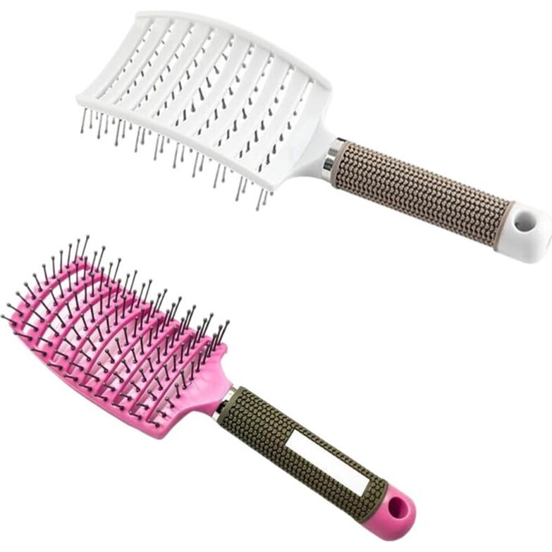 Cepillo de Pelo Curvado AISIBO 26cm Anti Frizz 2PCS
