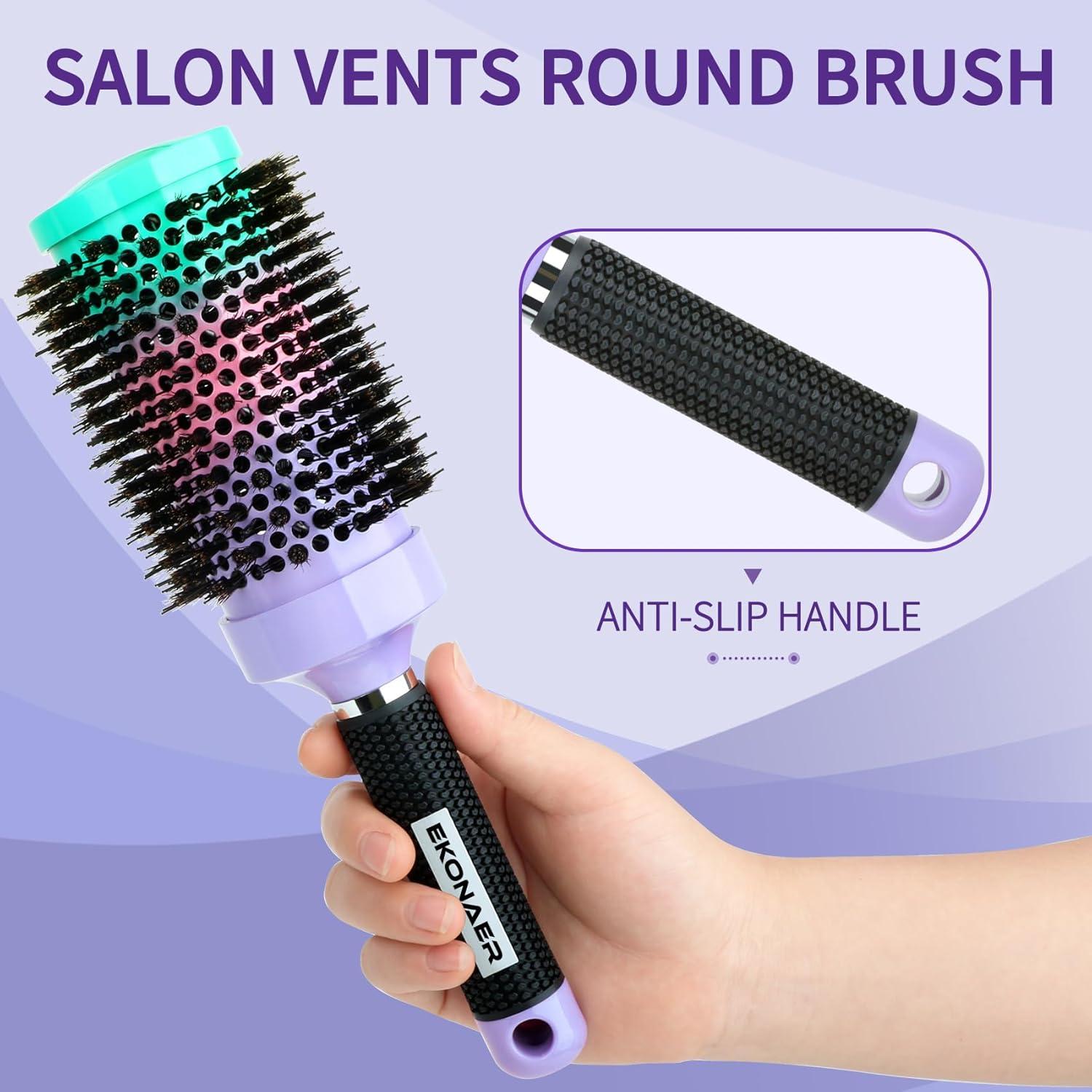 Cepillo Redondo Térmico Ekonaer 5.3 cm Cerámica Antiestática