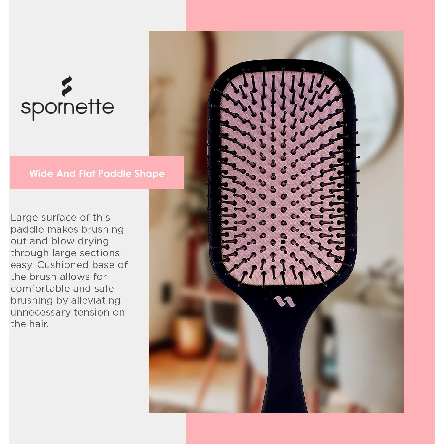 Cepillo de Paleta Spornette 472 Rosa Iónico para Desenredar