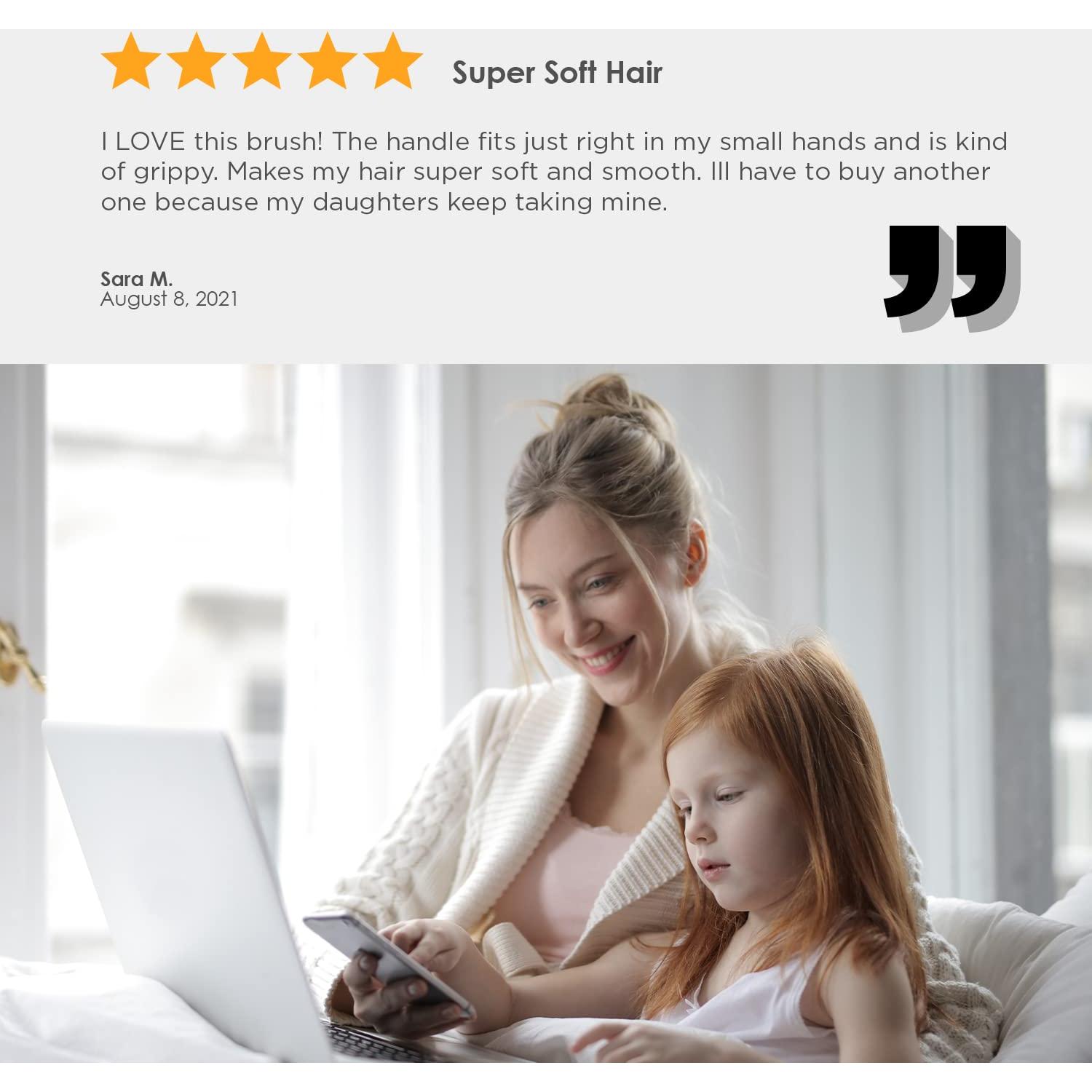 Cepillo de Paleta Spornette 472 Rosa Iónico para Desenredar