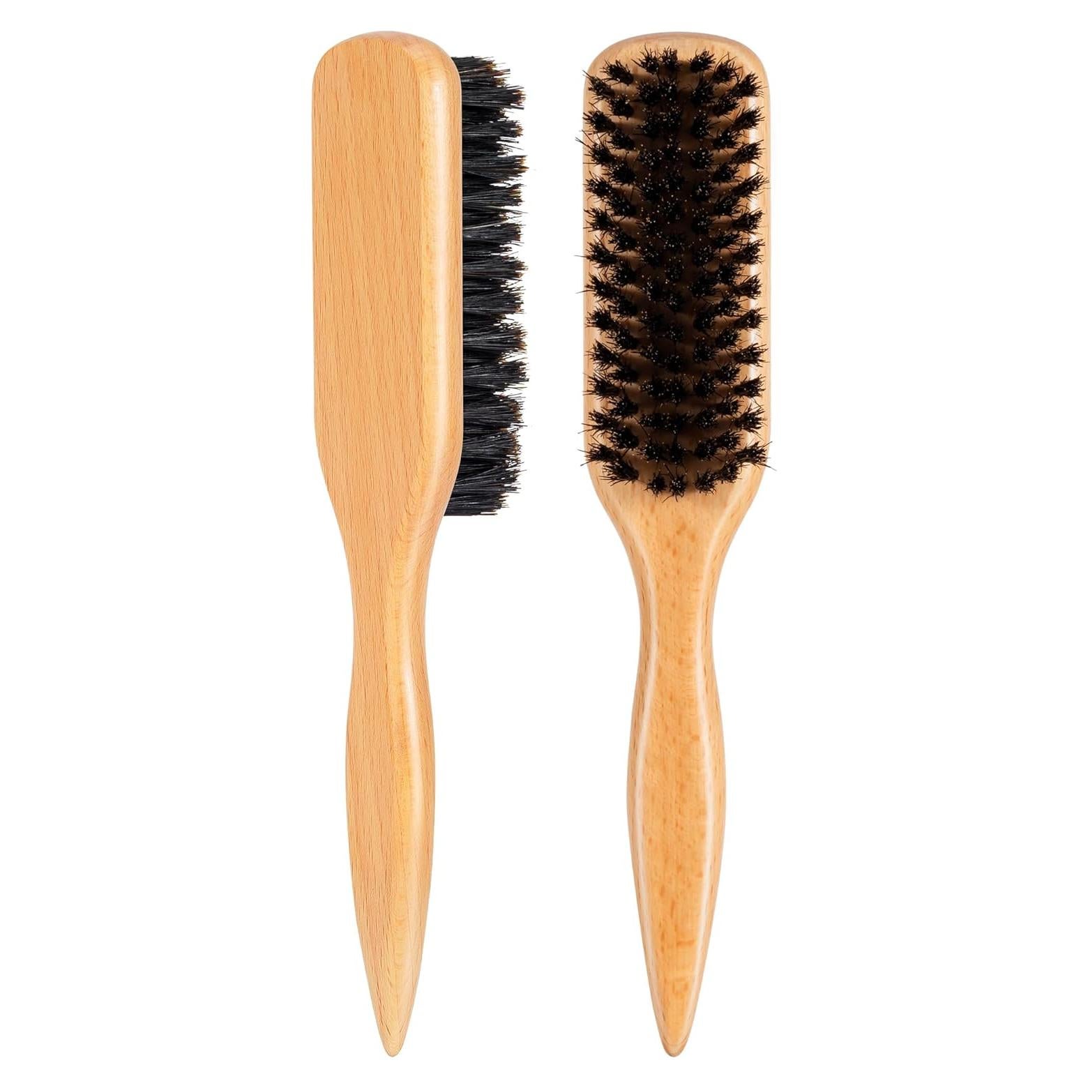 Cepillo Slick Back Stylemate - Cerdas de Jabalí Natural 22x4 cm