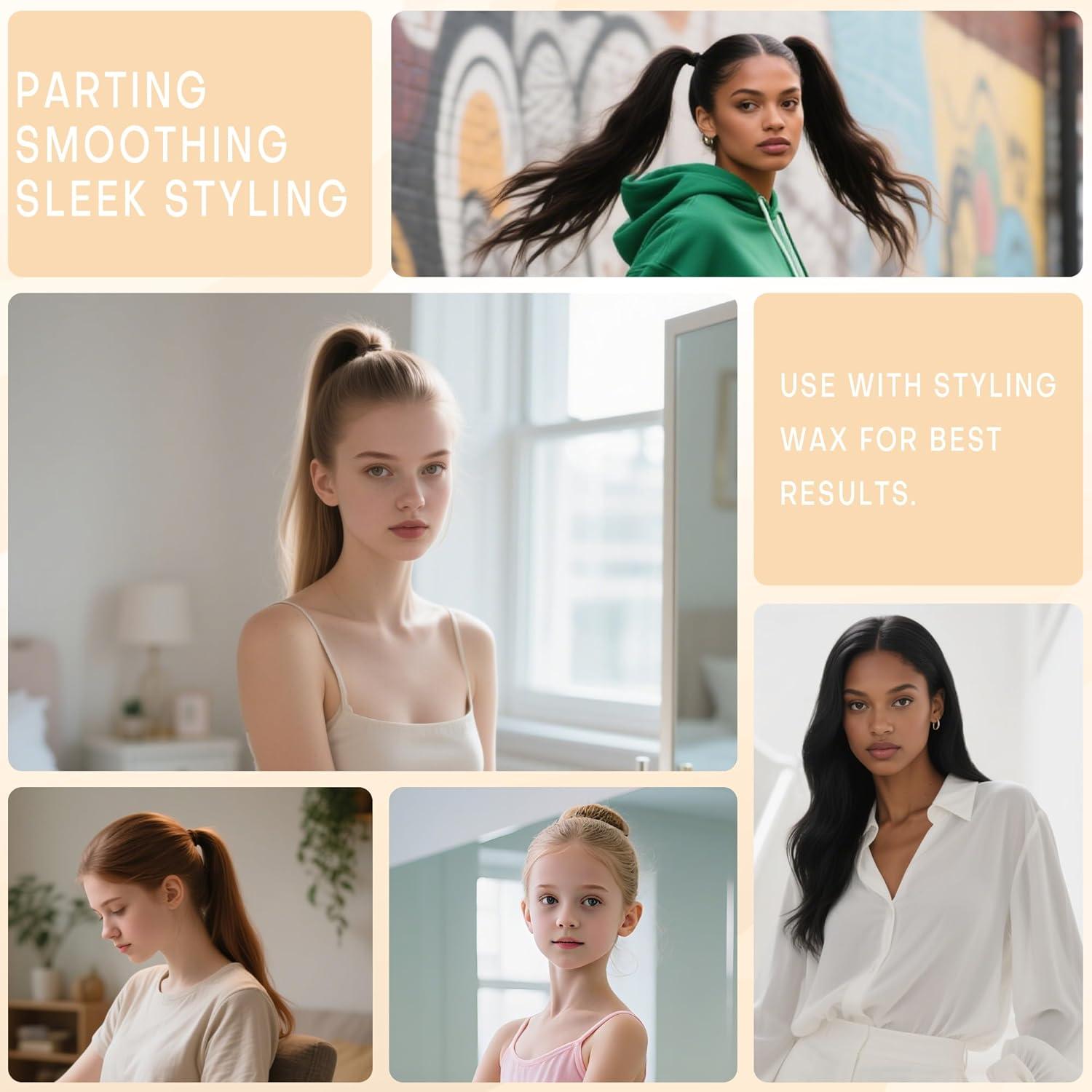 Cepillo Slick Back Stylemate - Cerdas de Jabalí Natural 22x4 cm