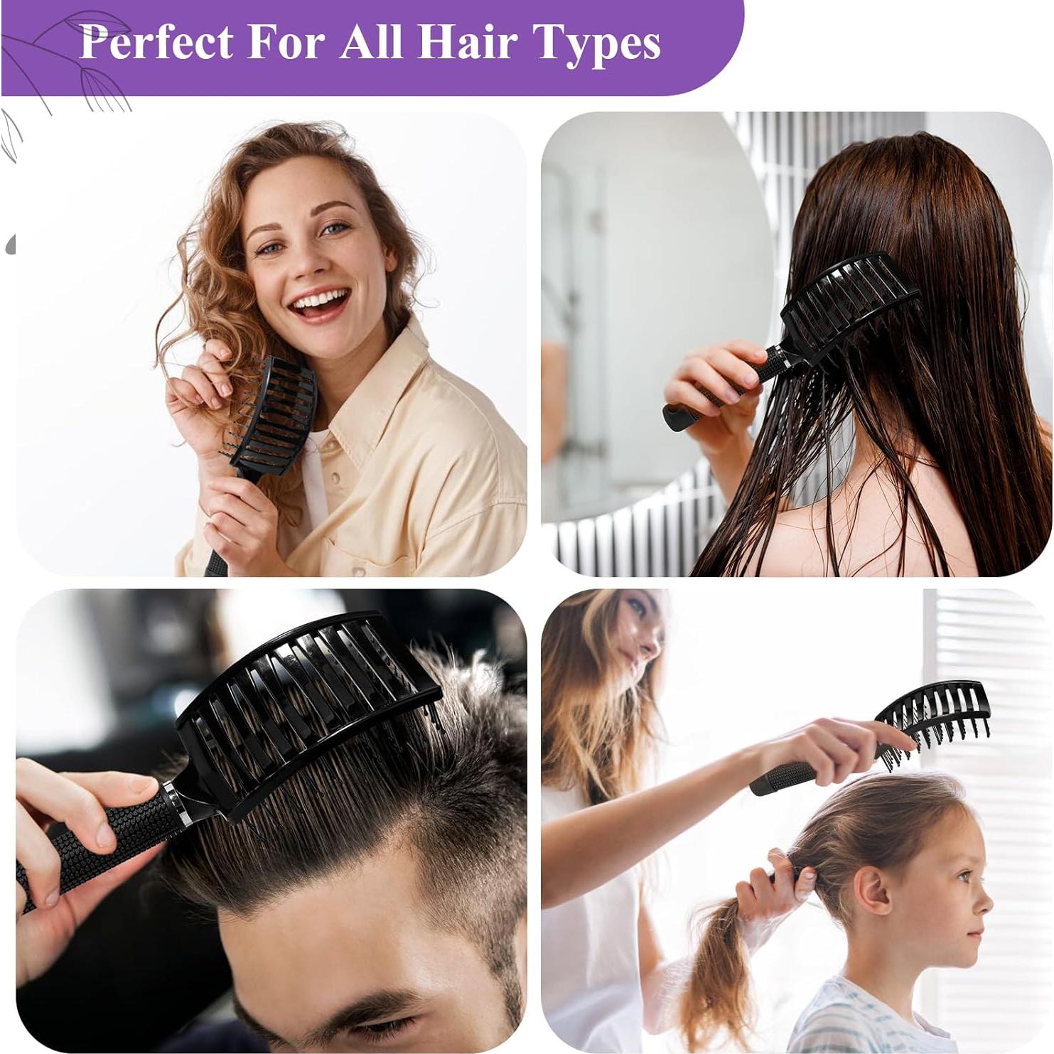 Cepillo Desenredante Suroseate Curvado Ventilado - Sin Dolor