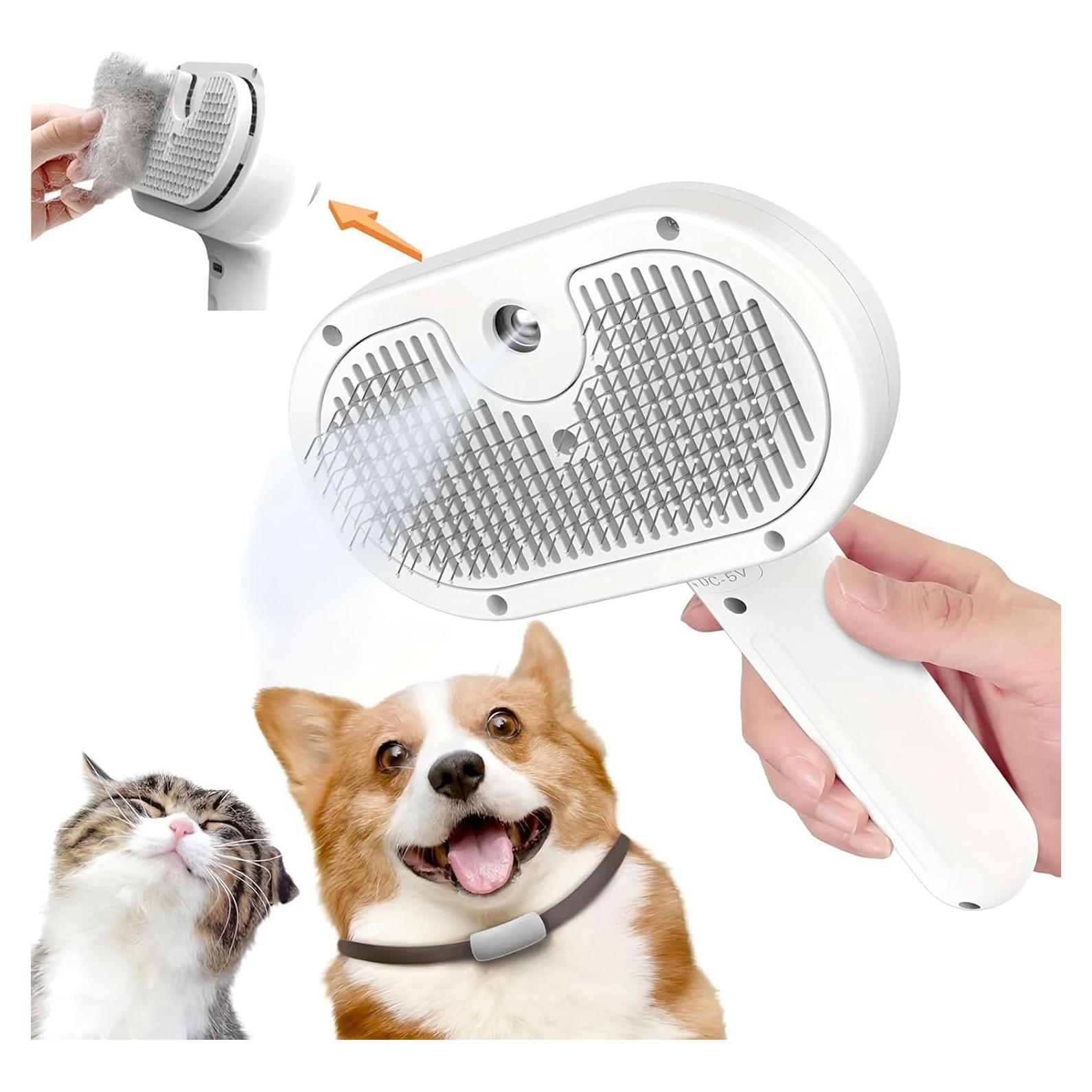 Cepillo de Vapor 3 en 1 Craftivio para Gatos y Perros