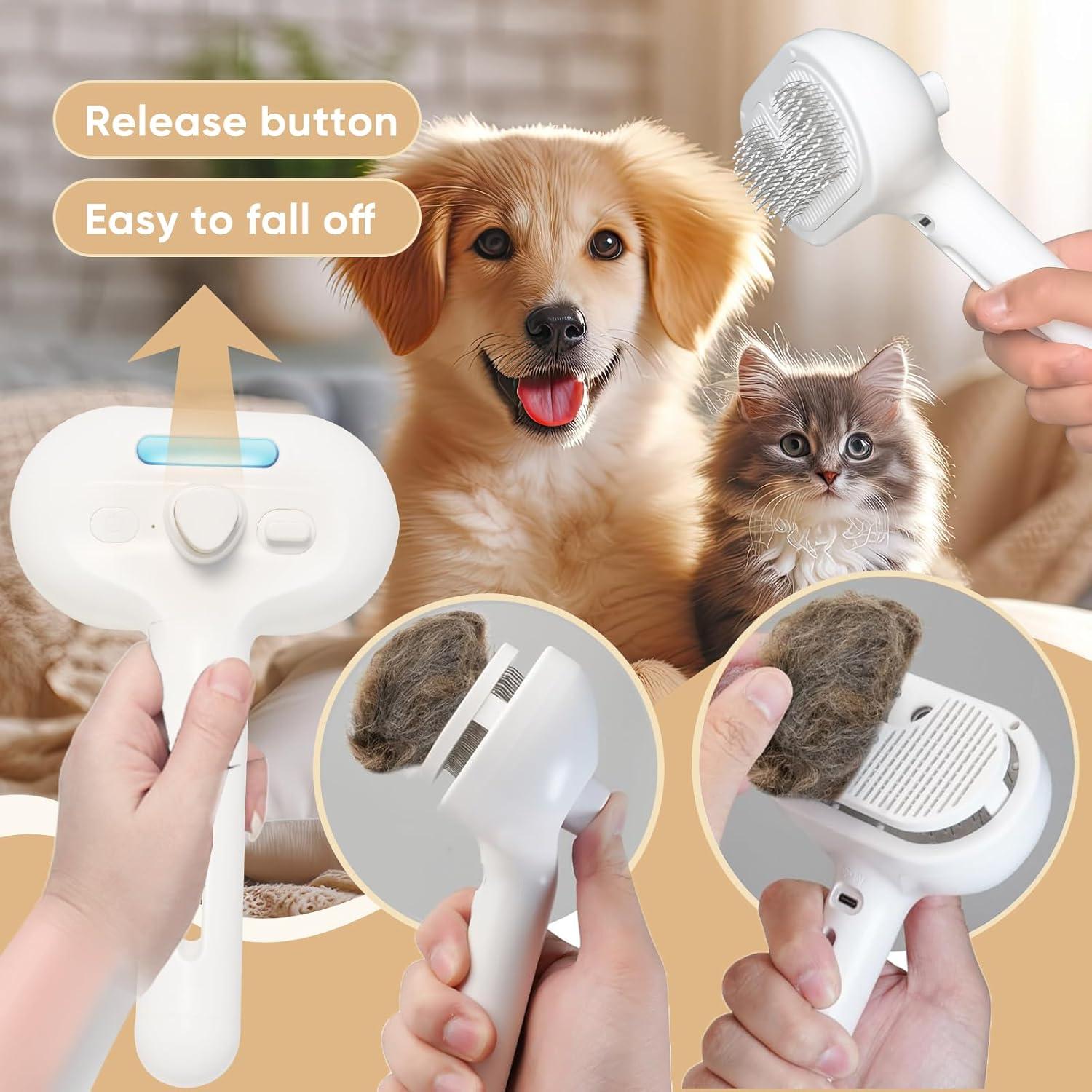 Cepillo de Vapor 3 en 1 Craftivio para Gatos y Perros
