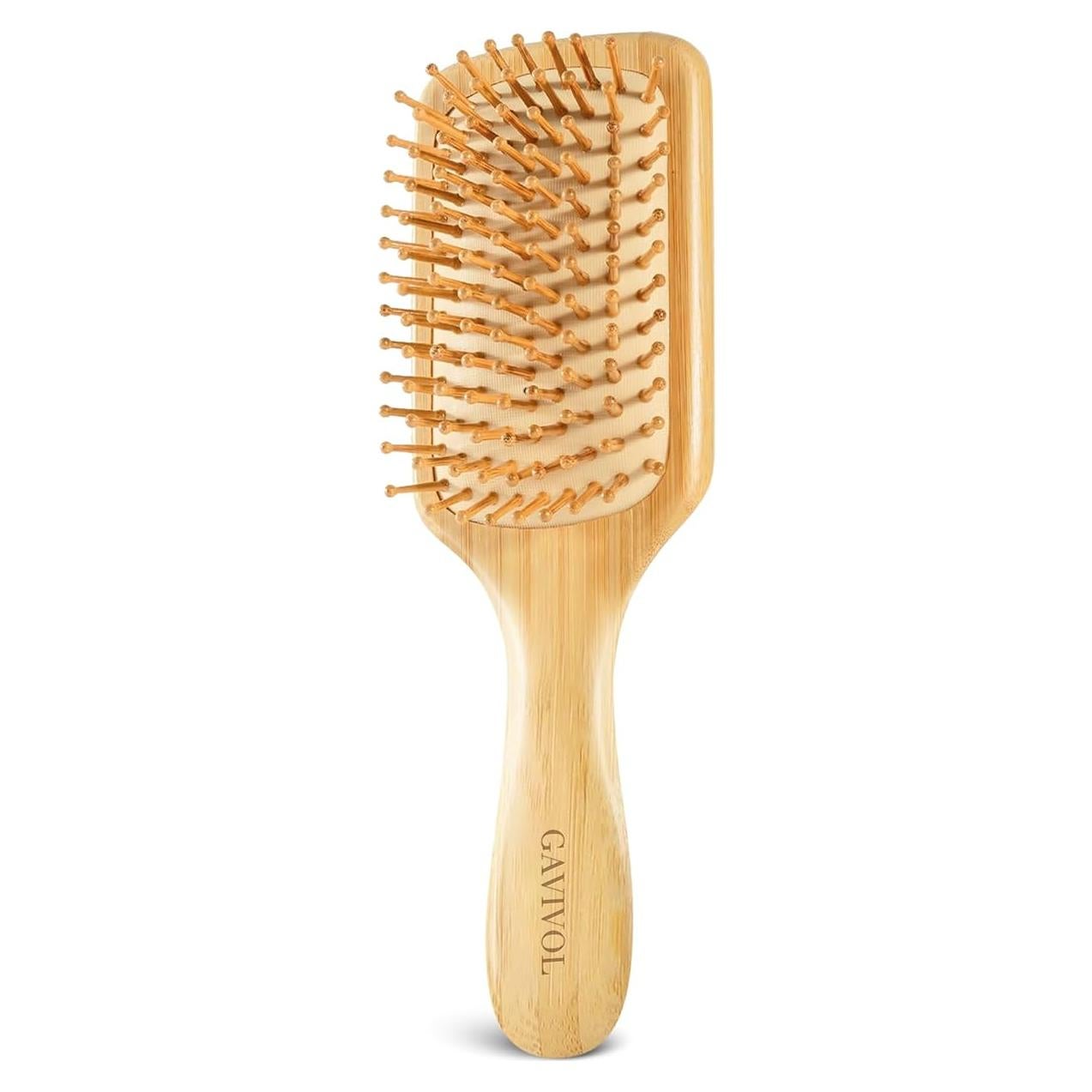 Cepillo de Pelo de Bambú GAVIVOL Antifrizz y Desenredante