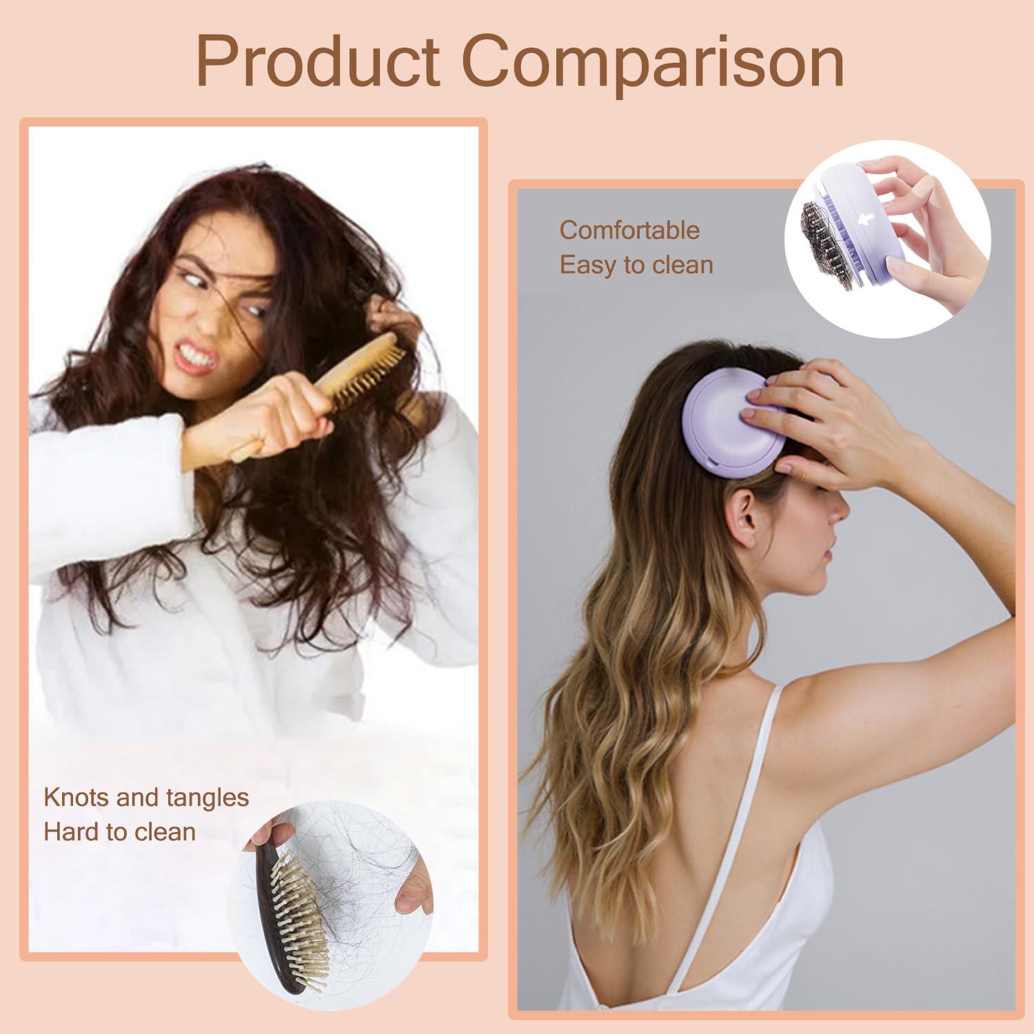 Cepillo de limpieza automática Xinqirity mini púrpura 8.41x5.49cm