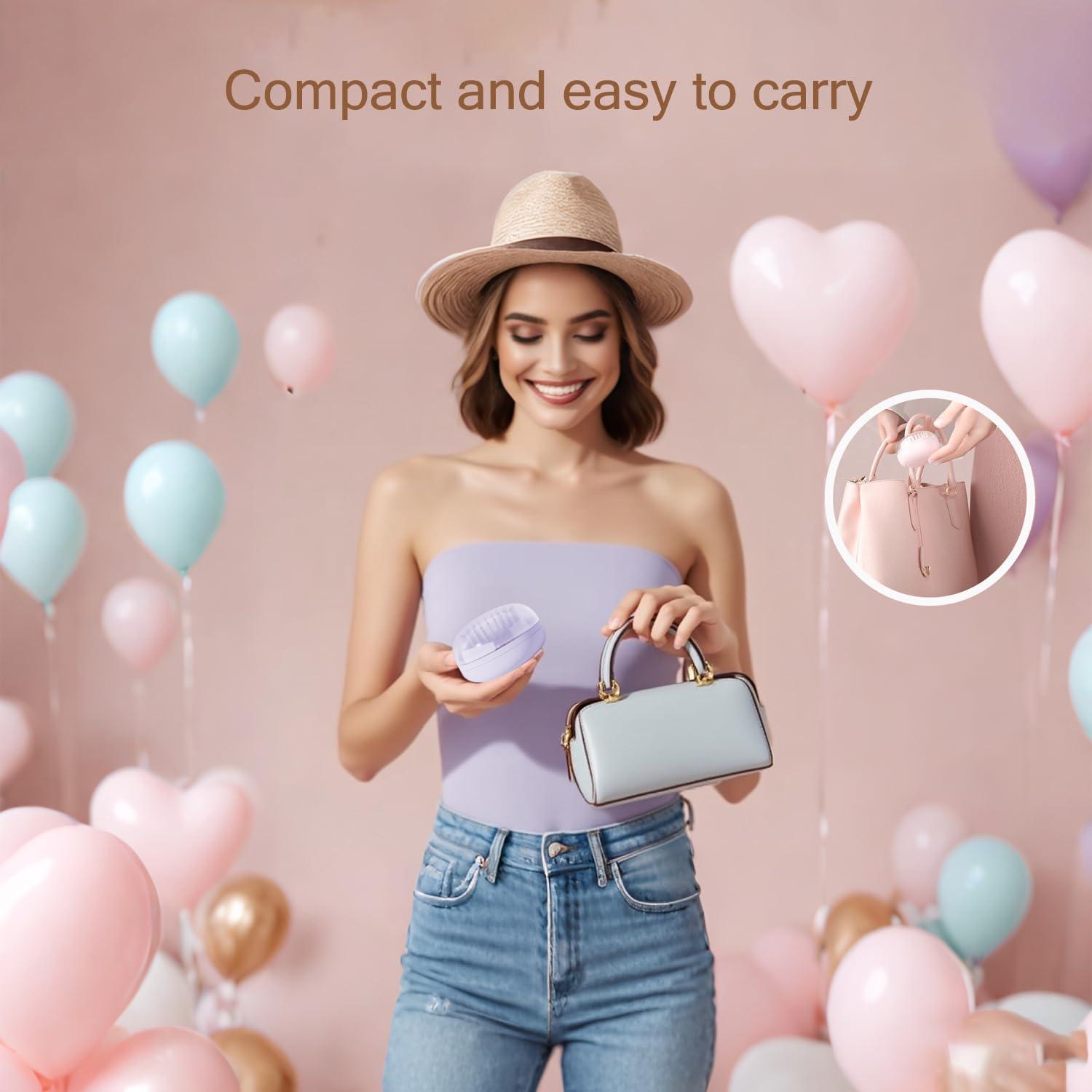 Cepillo de limpieza automática Xinqirity mini púrpura 8.41x5.49cm